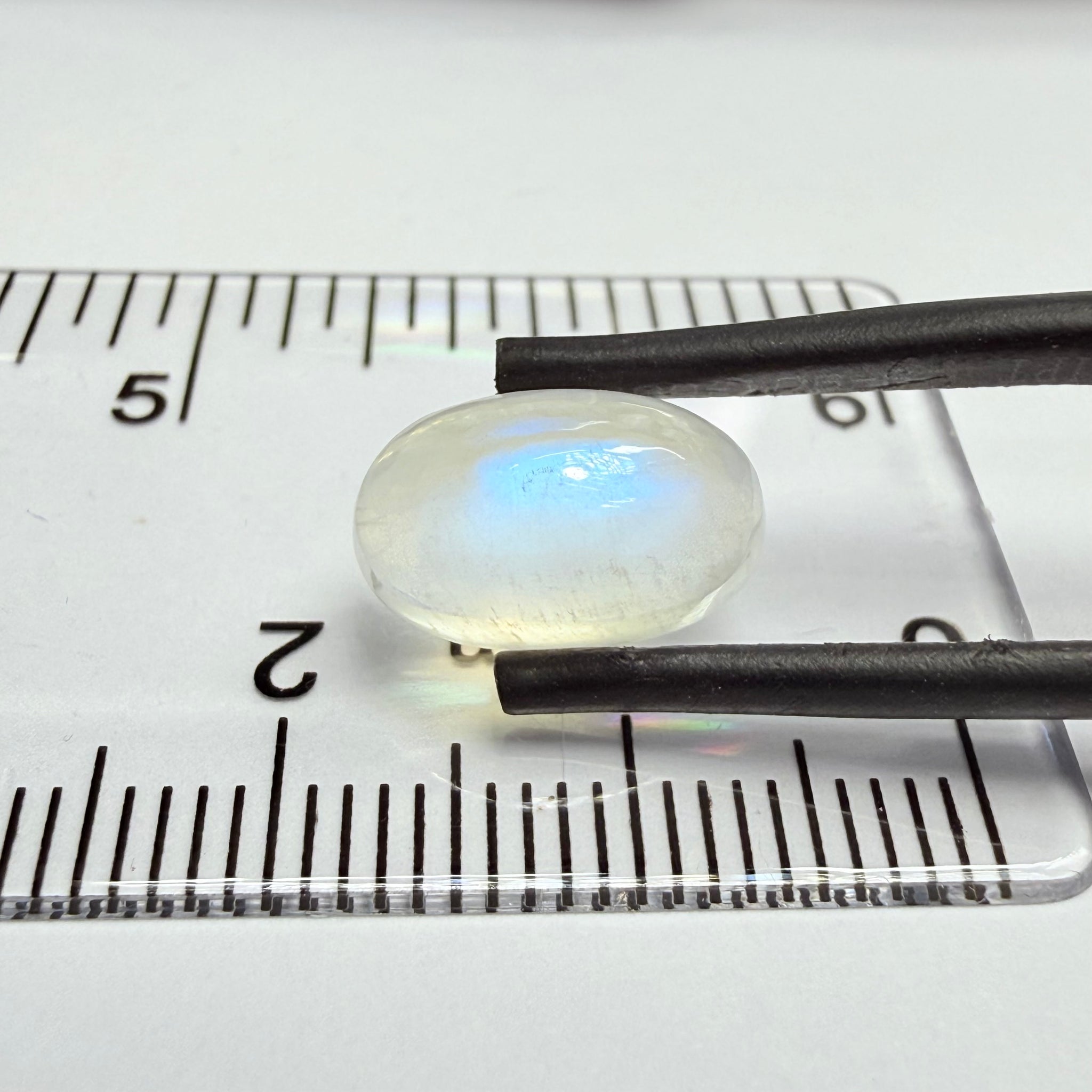 Blue Sheen Moonstone Cabochon, 3.80ct, Tanzania, Untreated Unheated