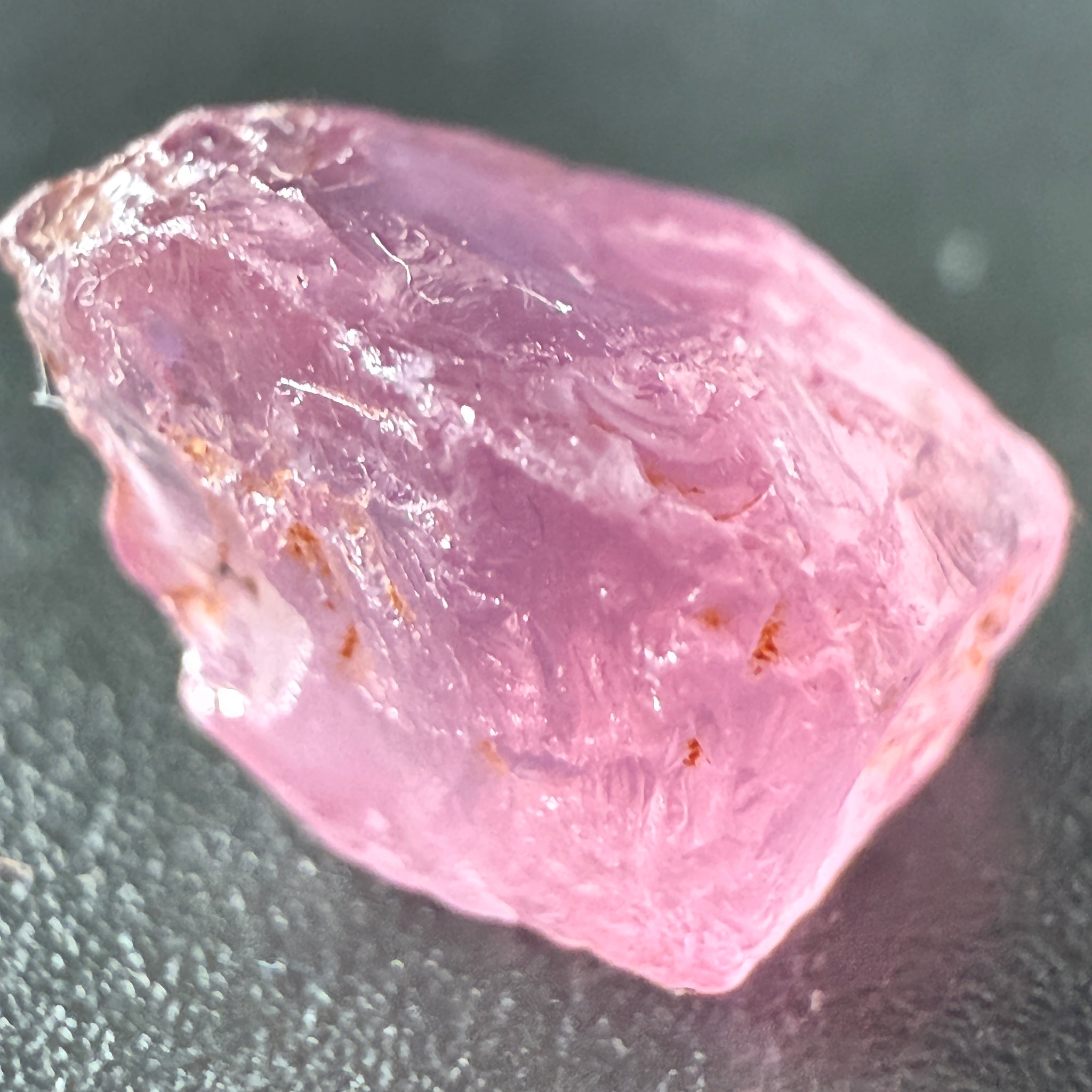 Pink Spinel, Sleepy Baby Pink Colour, 4.29ct, Tanzania, Untreated Unheated. No cracks, just silk giving a milky effect