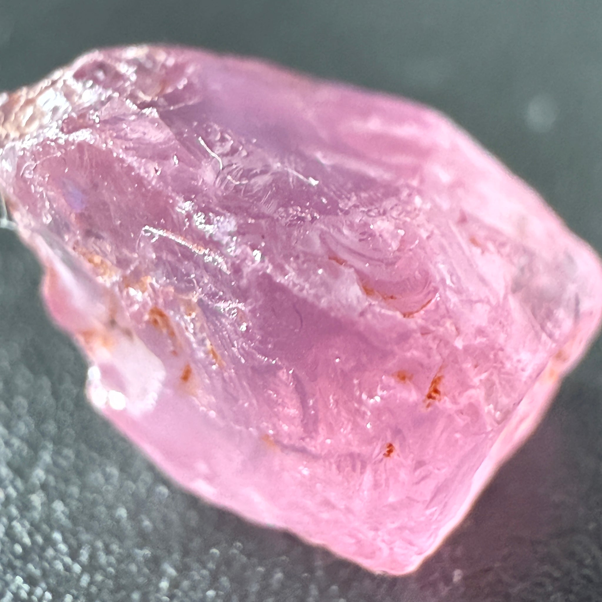 Pink Spinel, Sleepy Baby Pink Colour, 4.29ct, Tanzania, Untreated Unheated. No cracks, just silk giving a milky effect