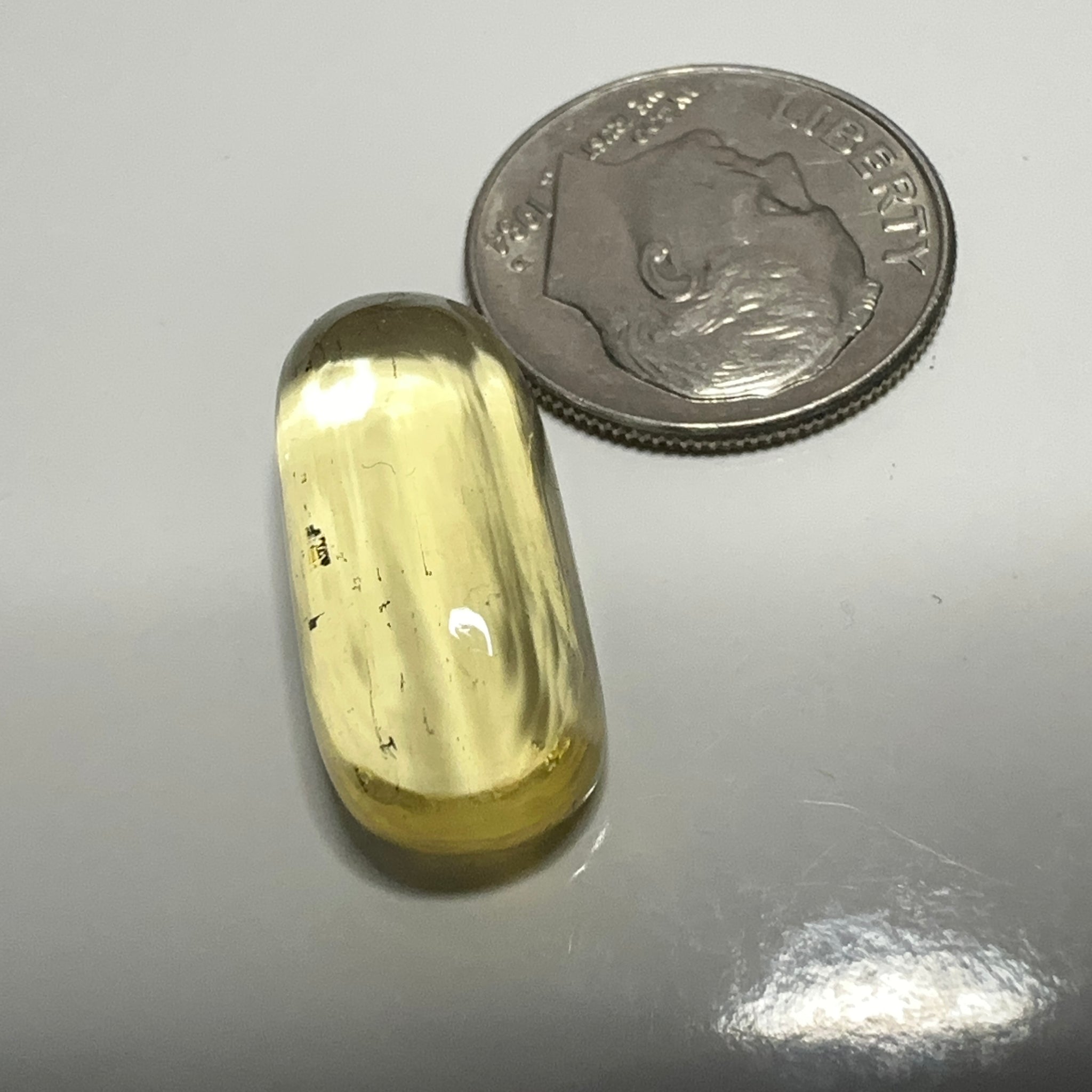 Golden Scapolite Cabochon, 11.25ct, Tanzania, Untreated Unheated