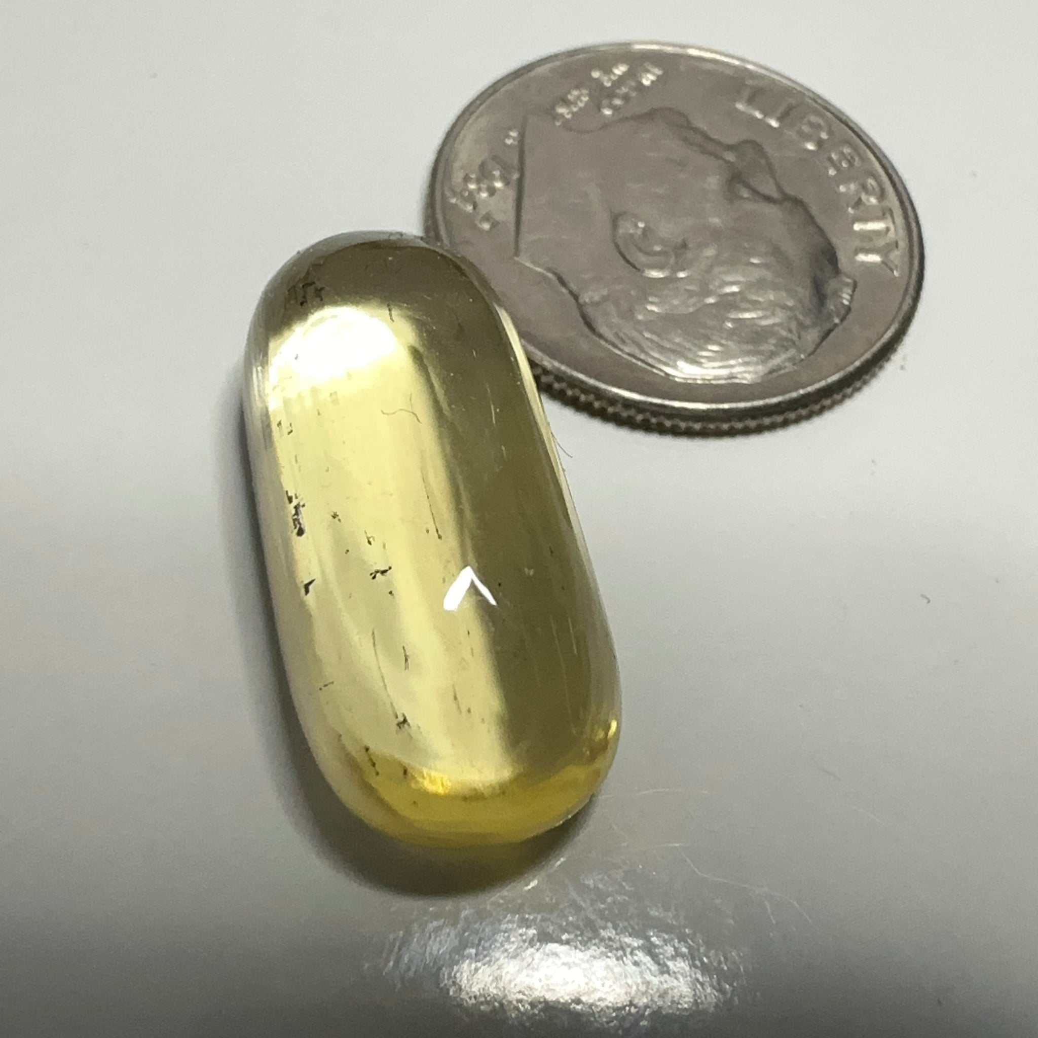 Golden Scapolite Cabochon, 11.25ct, Tanzania, Untreated Unheated