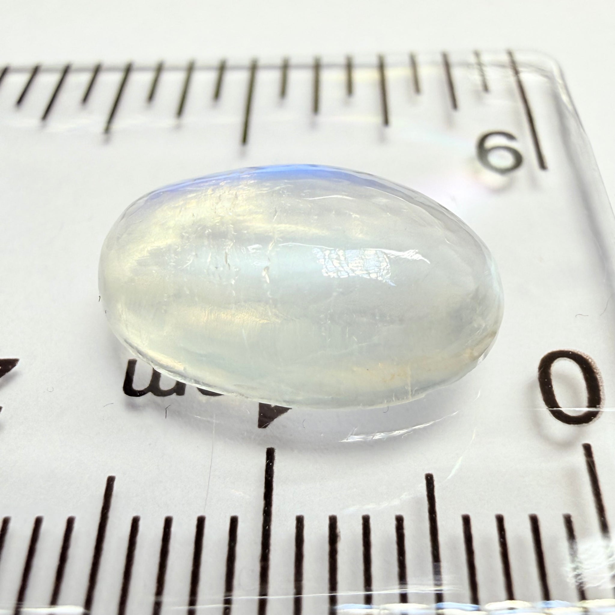 Blue Sheen Moonstone Cabochon, 4.83ct, Tanzania, Untreated Unheated
