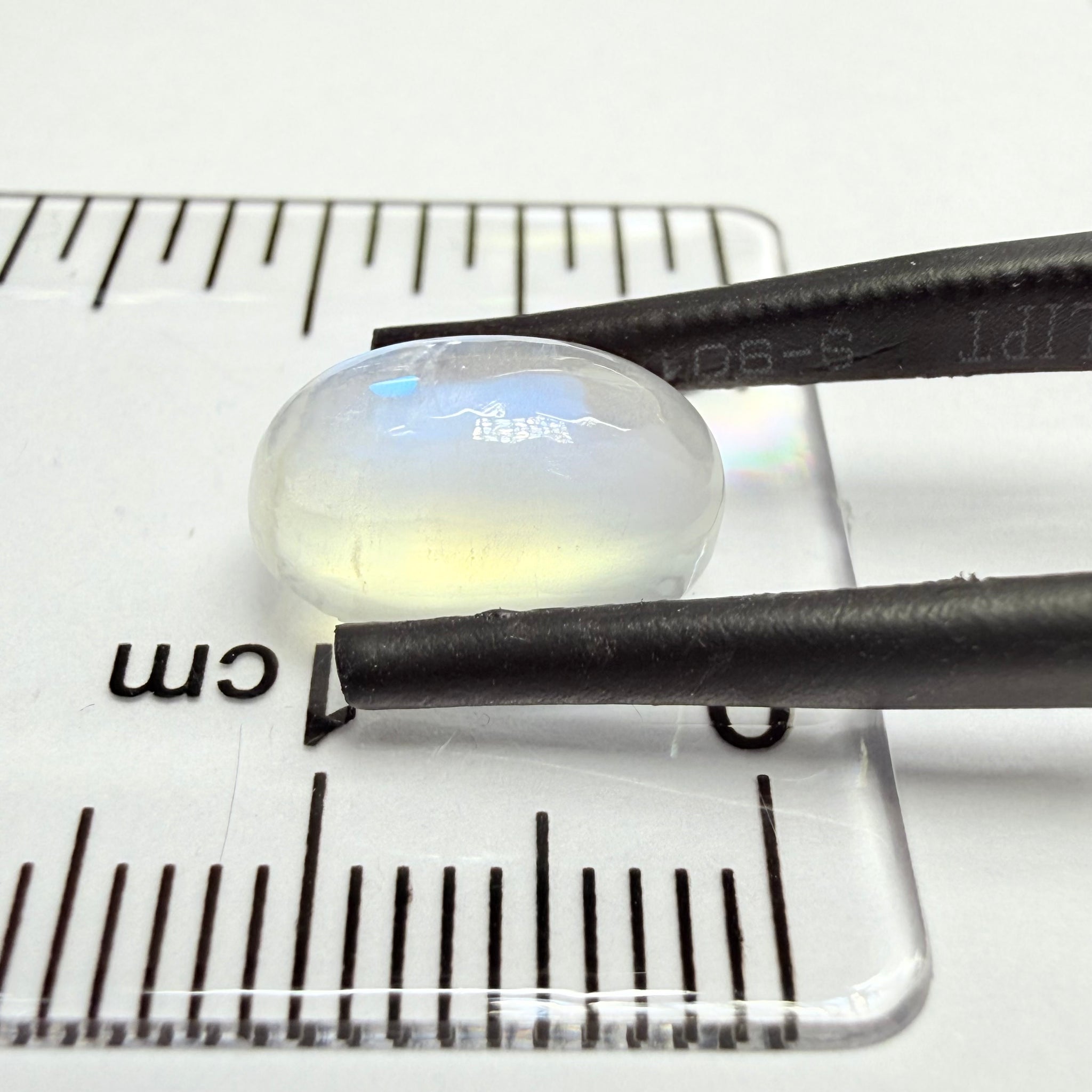 Blue Sheen Moonstone Cabochon, 3.36ct, Tanzania, Untreated Unheated