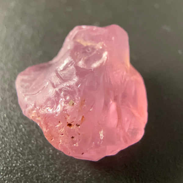 Pink Spinel, Sleepy Baby Pink Colour, 6.23ct, Tanzania, Untreated Unheated, has a tiny crack, see the pictures to see exactly where it is, I have circled it on some pictures, with silk giving a milky effect