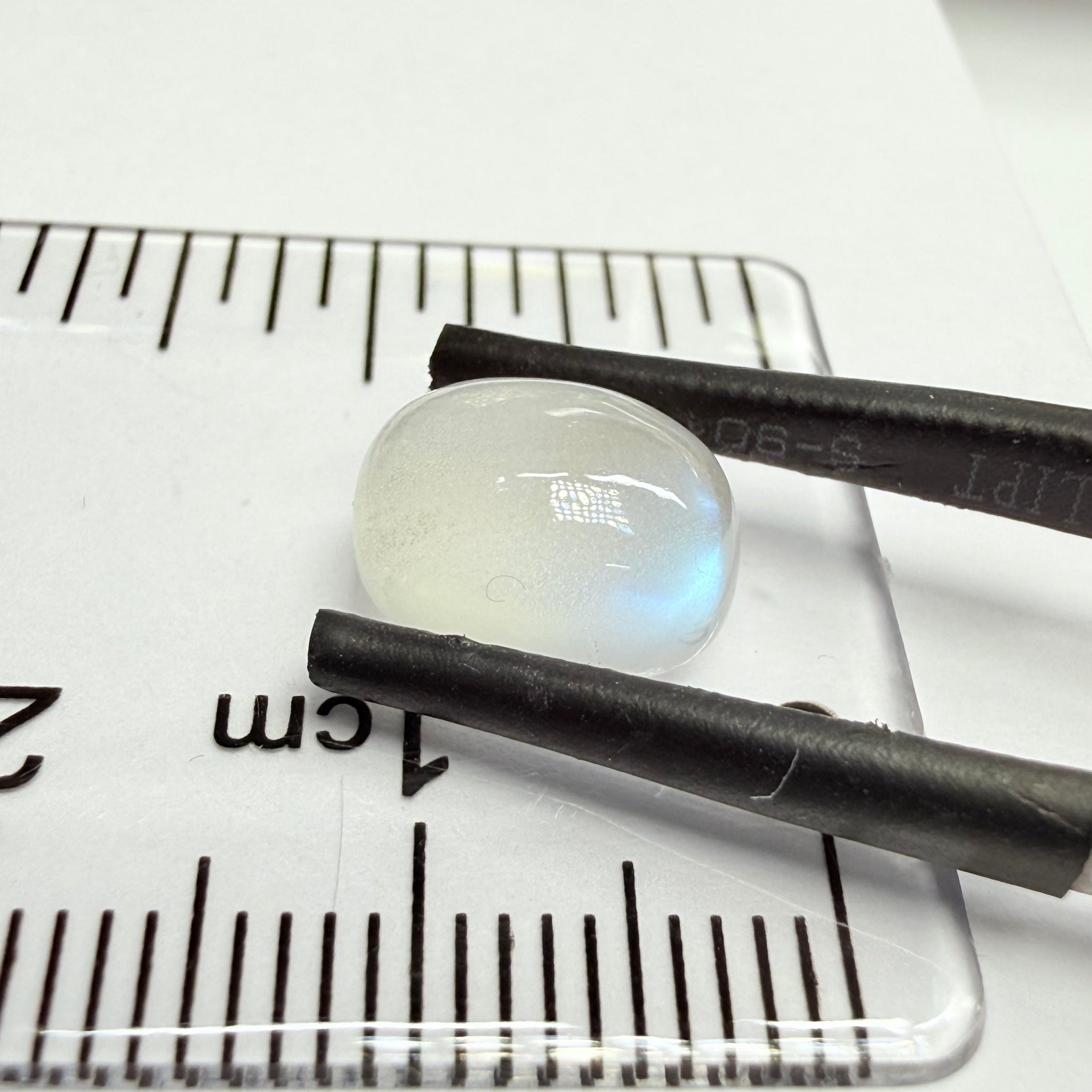 Blue Sheen Moonstone Cabochon, 2.97ct, Tanzania, Untreated Unheated