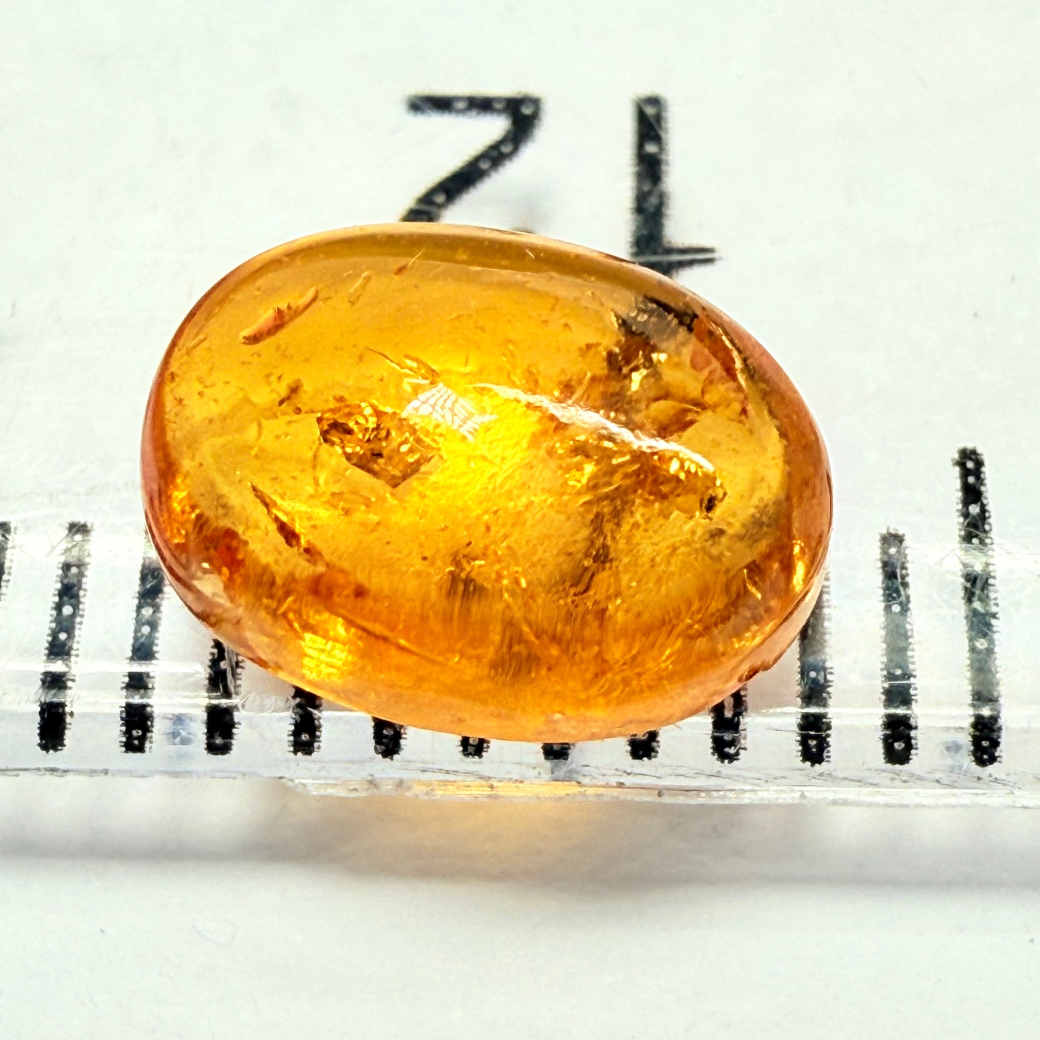 Mandarin Spessartite Cabochon, 1.98ct, Loliondo, Tanzania, Untreated Unheated