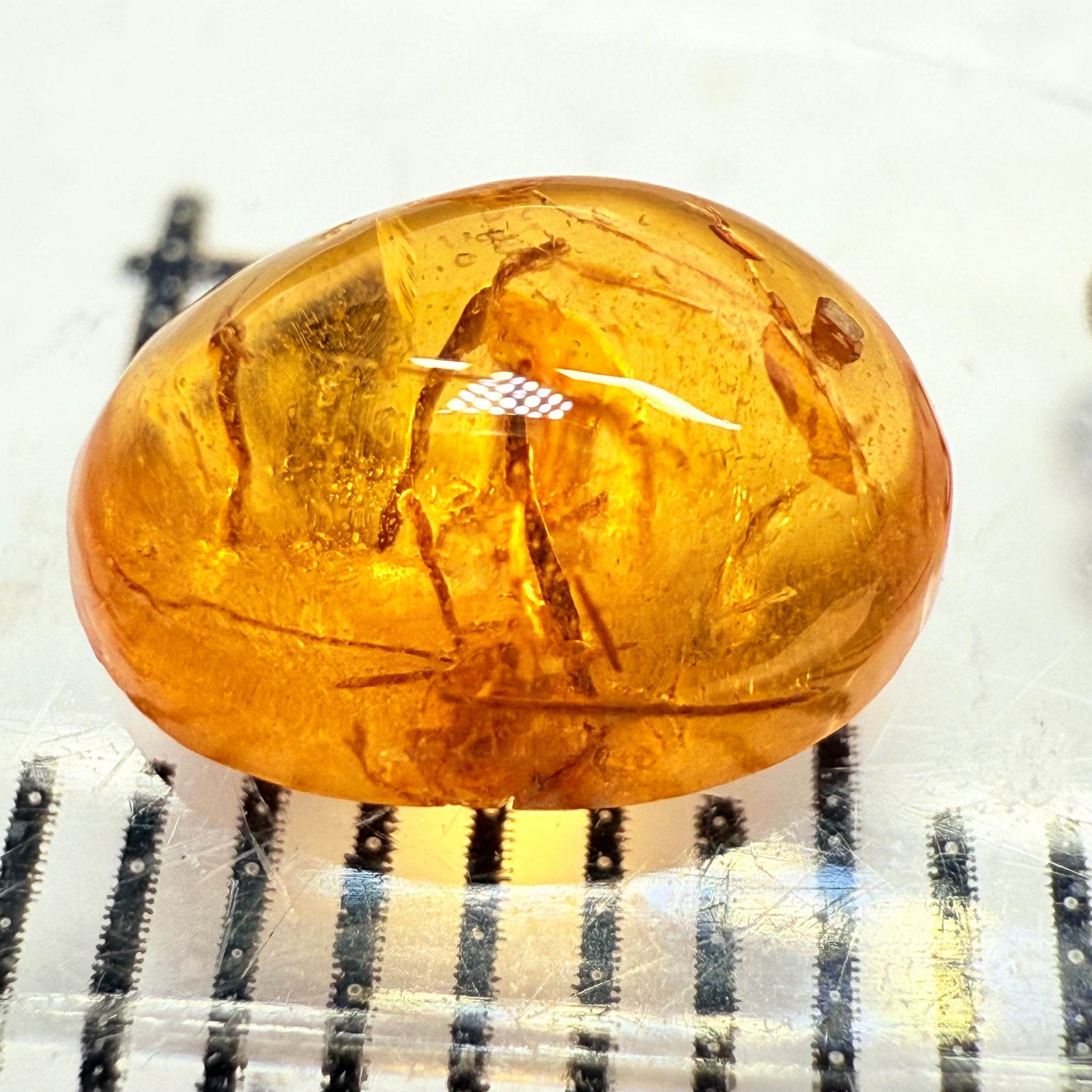 Mandarin Spessartite Cabochon, 1.54ct, Loliondo, Tanzania, Untreated Unheated