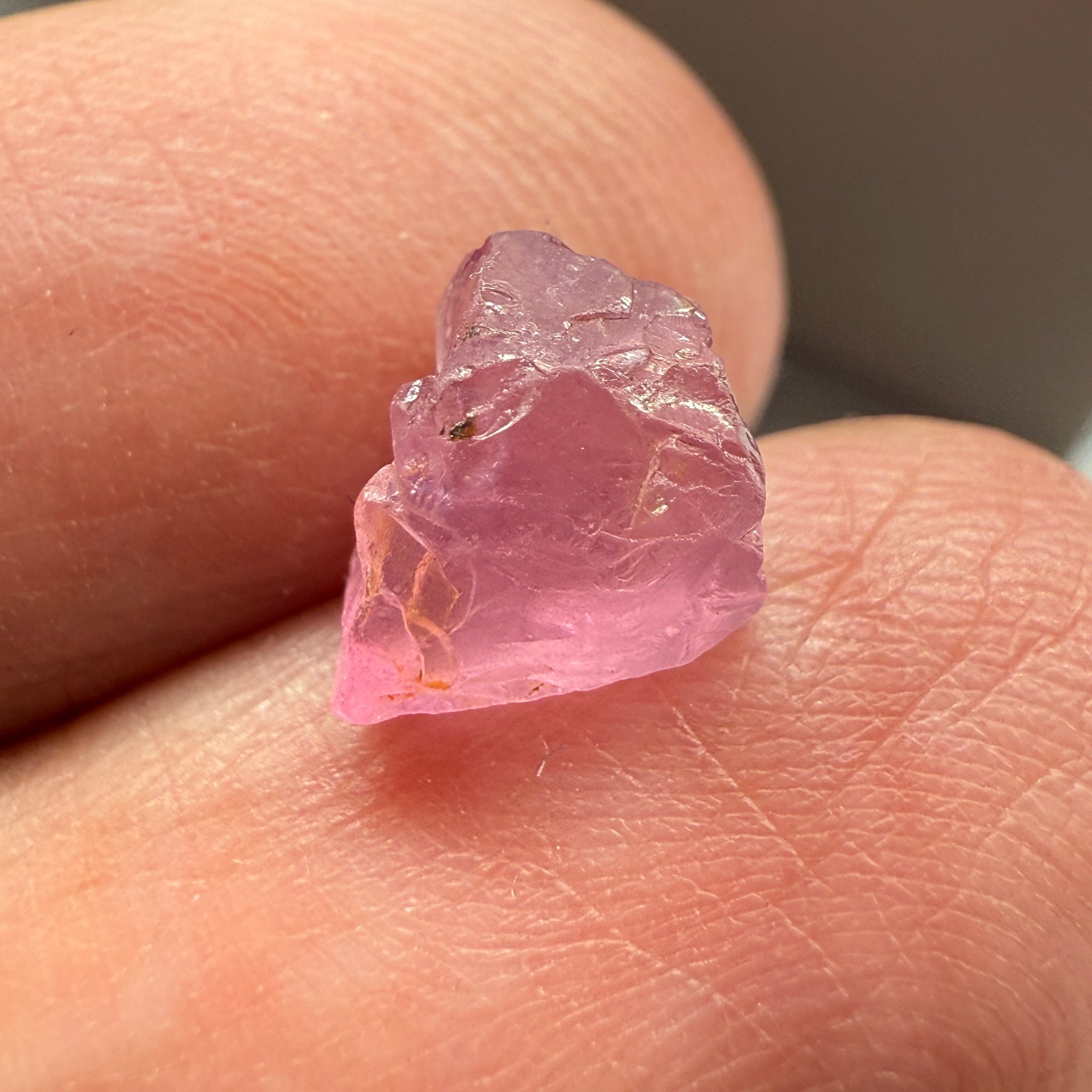 Pink Spinel, Sleepy Baby Pink Colour, 2.83ct, Tanzania, Untreated Unheated. No cracks, just silk giving a milky effect