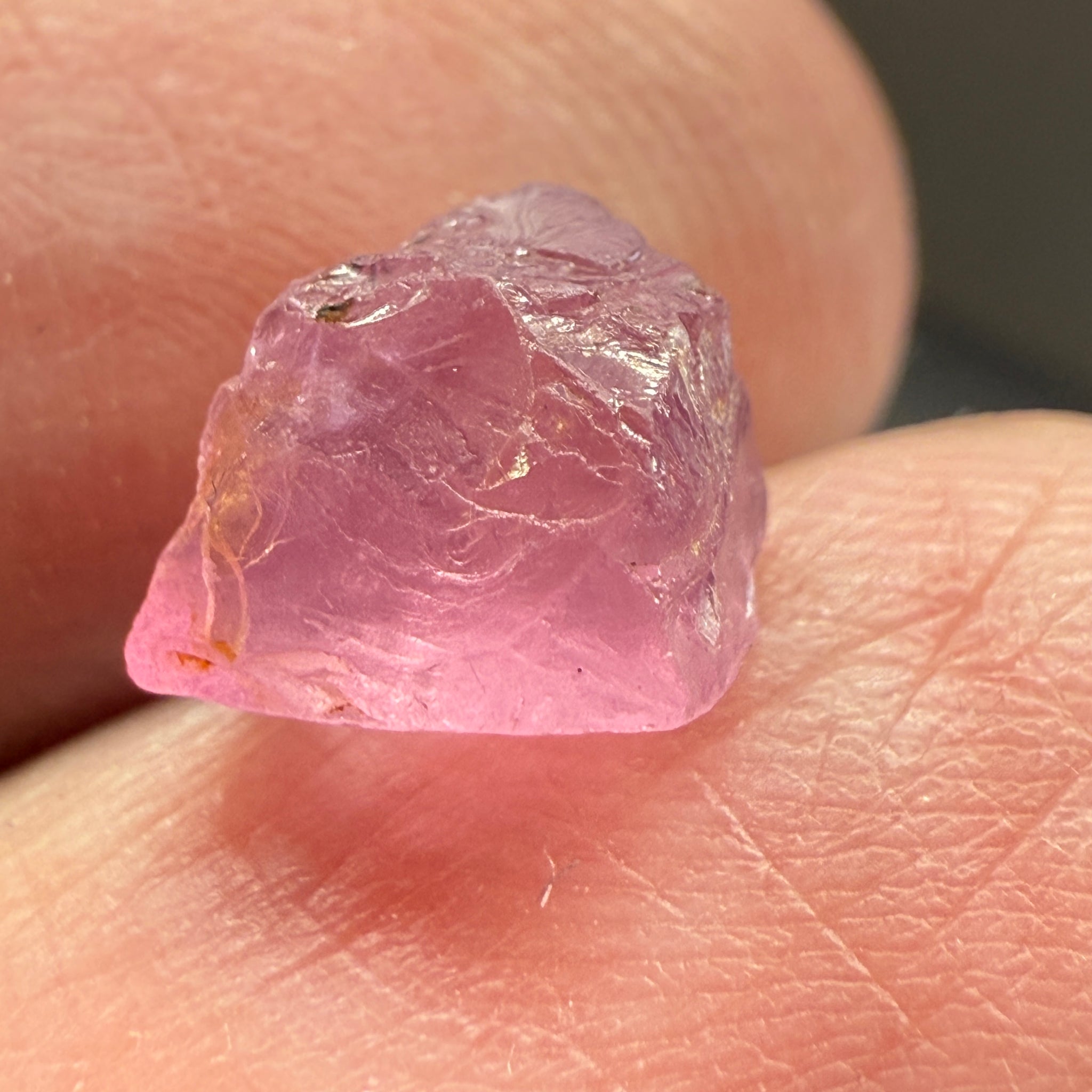Pink Spinel, Sleepy Baby Pink Colour, 2.83ct, Tanzania, Untreated Unheated. No cracks, just silk giving a milky effect