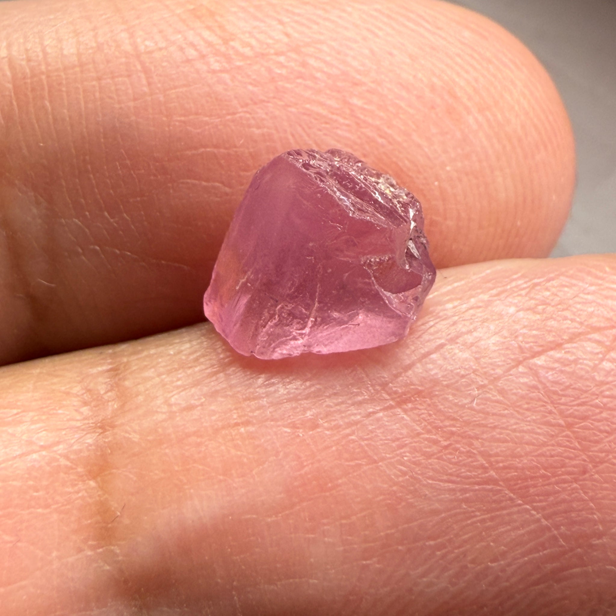 Pink Spinel, Sleepy Baby Pink Colour, 2.83ct, Tanzania, Untreated Unheated. No cracks, just silk giving a milky effect