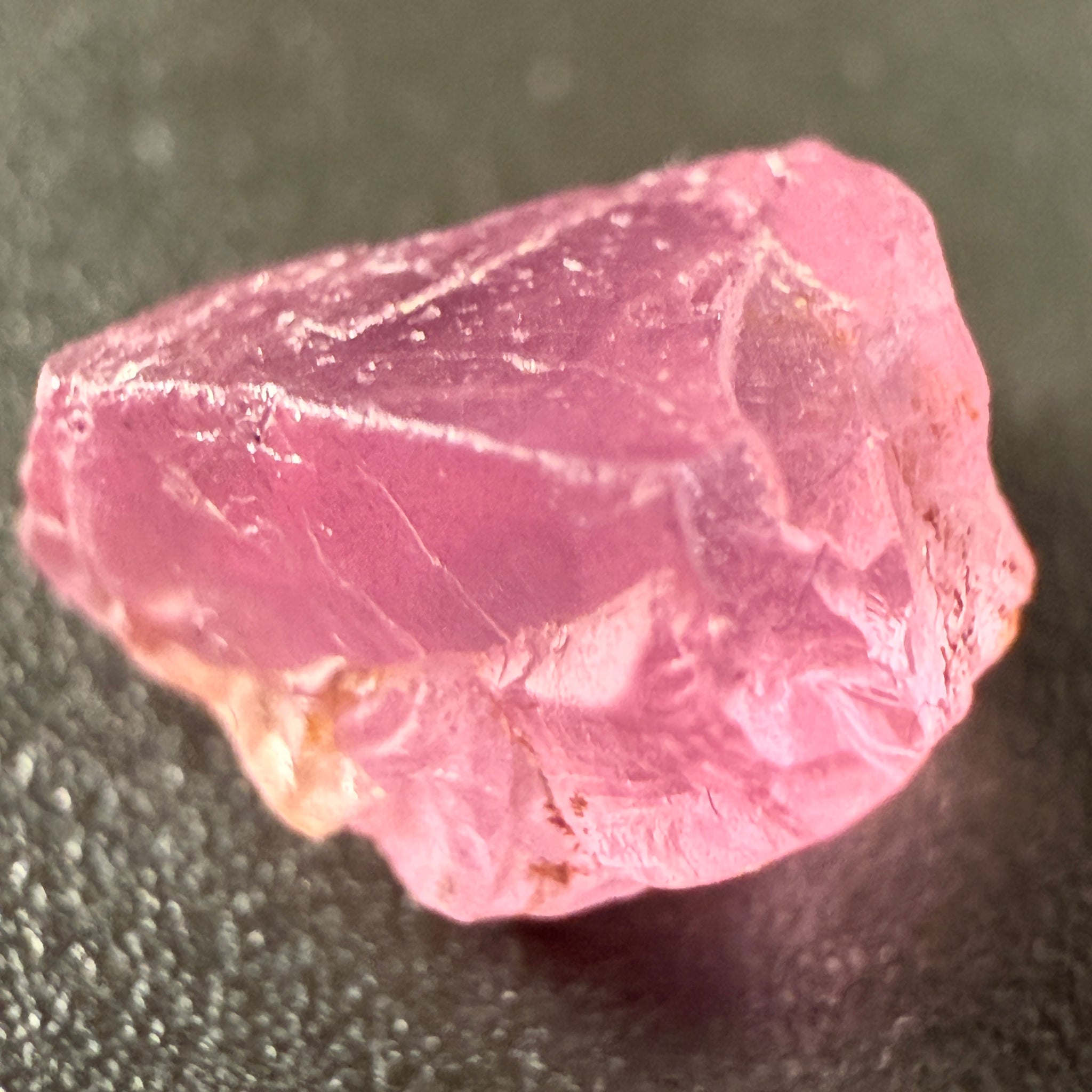 Pink Spinel, Sleepy Baby Pink Colour, 2.83ct, Tanzania, Untreated Unheated. No cracks, just silk giving a milky effect
