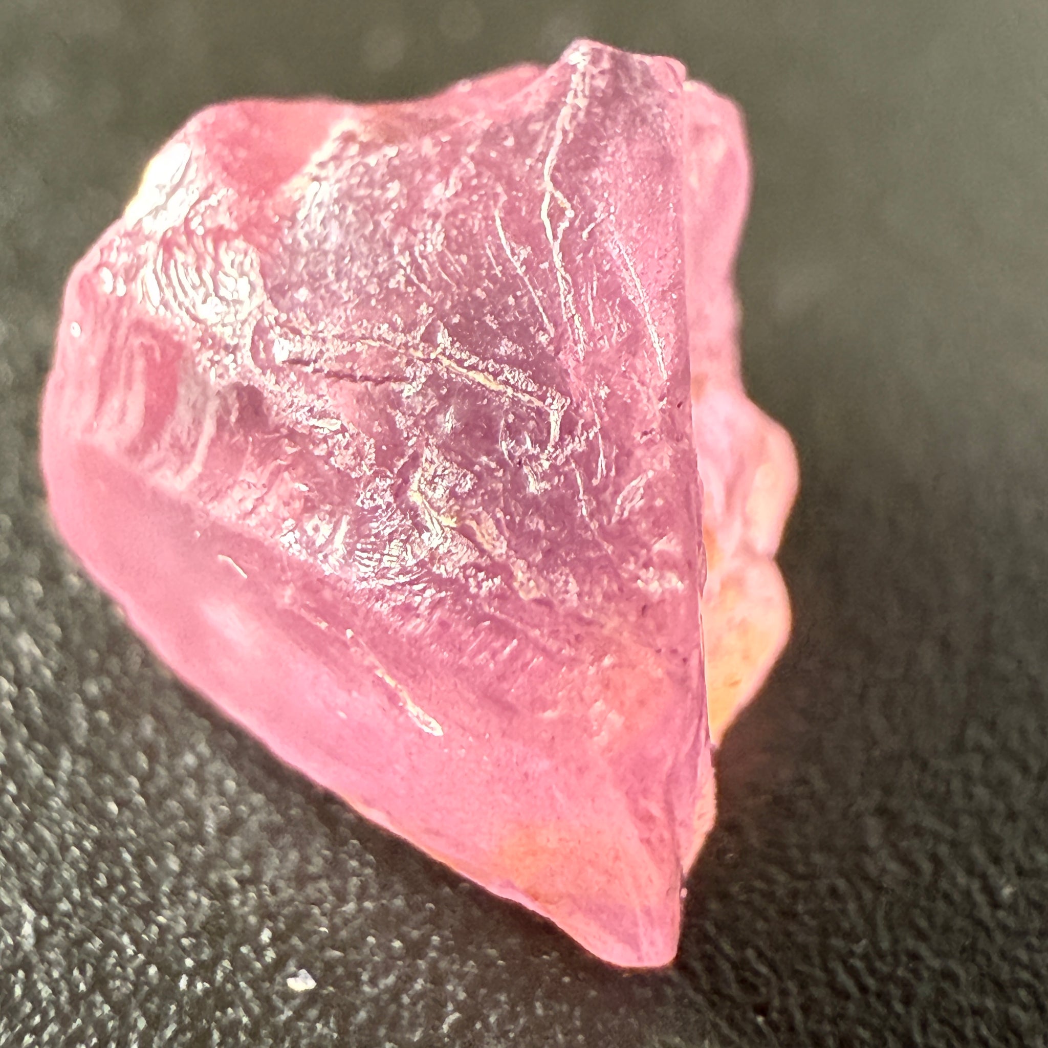 Pink Spinel, Sleepy Baby Pink Colour, 2.83ct, Tanzania, Untreated Unheated. No cracks, just silk giving a milky effect