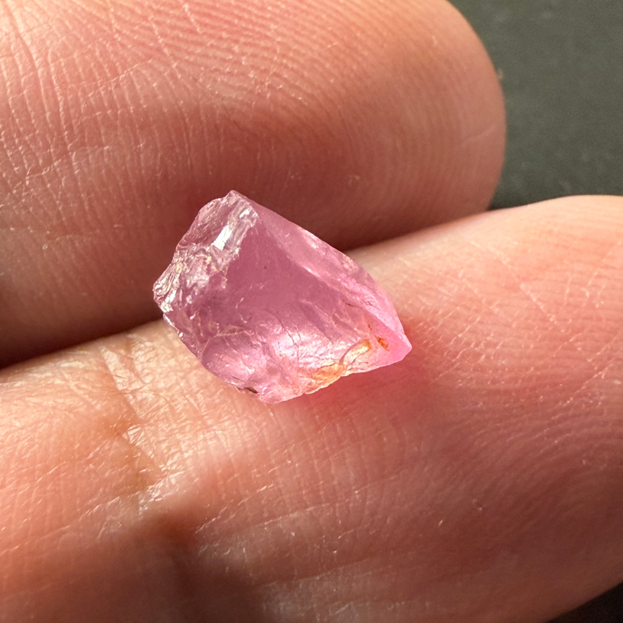 Pink Spinel, Sleepy Baby Pink Colour, 2.83ct, Tanzania, Untreated Unheated. No cracks, just silk giving a milky effect