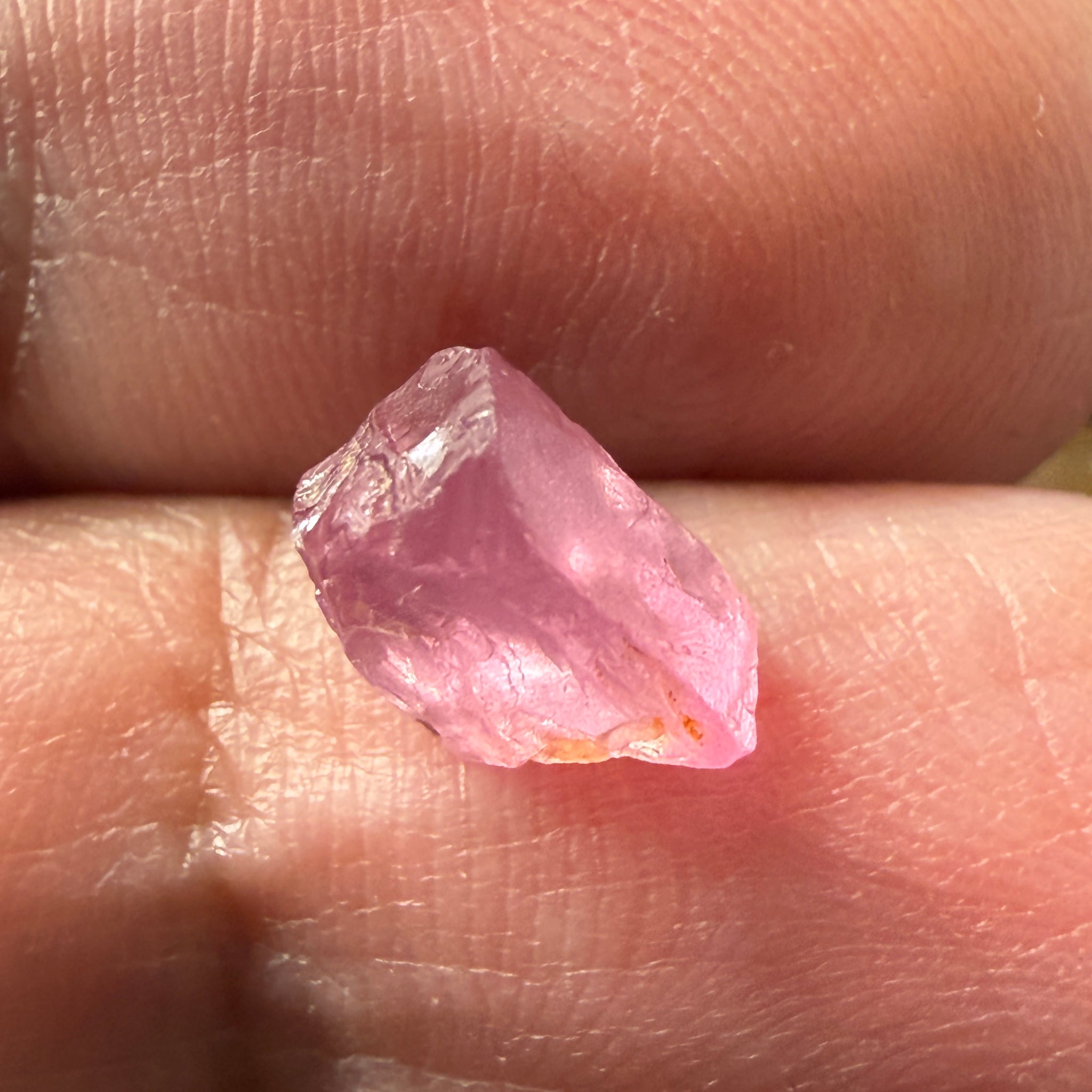 Pink Spinel, Sleepy Baby Pink Colour, 2.83ct, Tanzania, Untreated Unheated. No cracks, just silk giving a milky effect