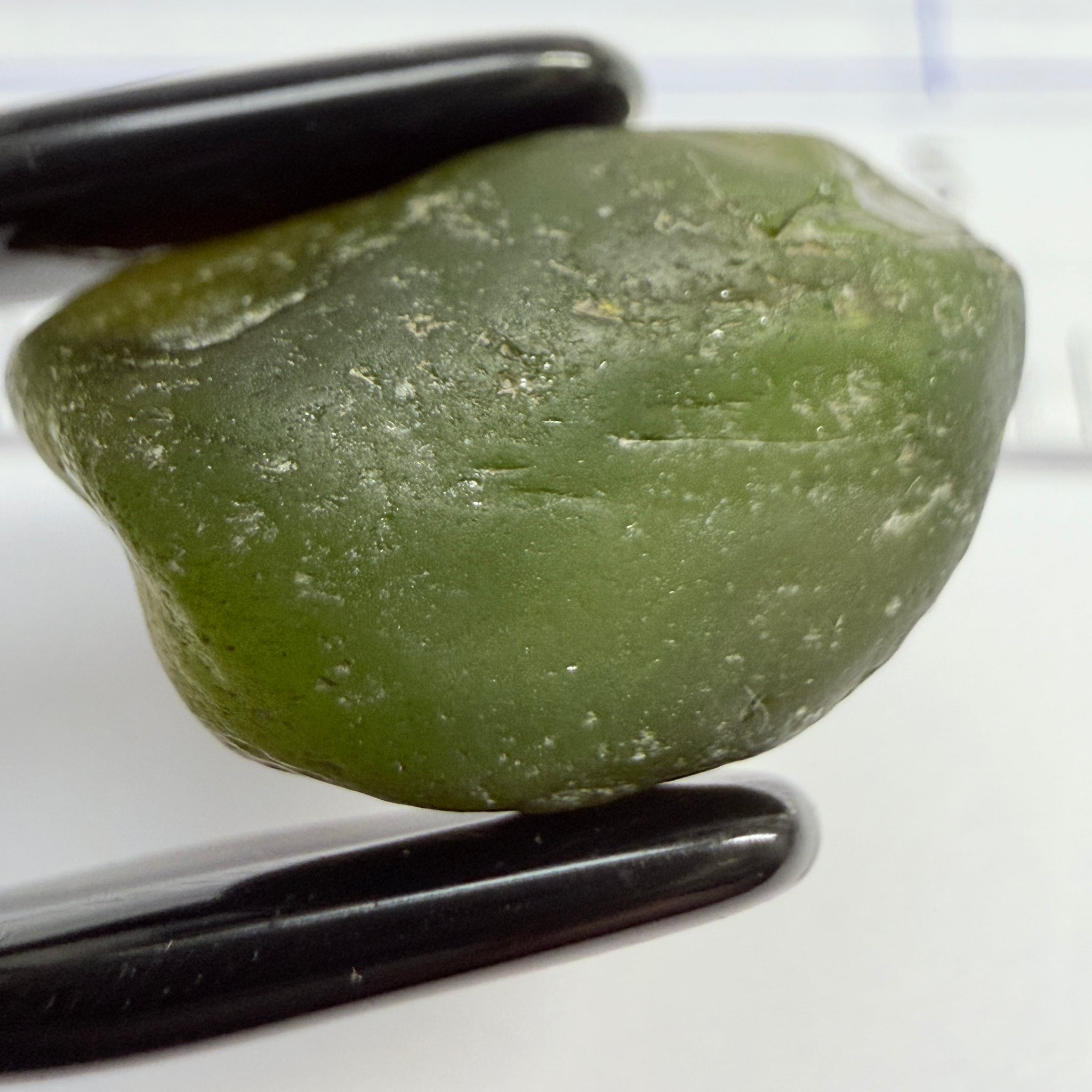 Dark Tourmaline, Tanzania, 11.96ct, Untreated Unheated, very dark, see all pics, spots on the outside skin, will come off on preforming, rest vvs-if