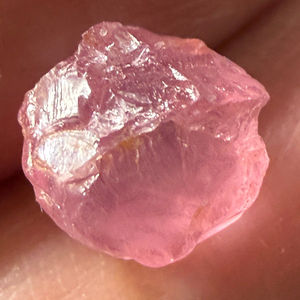 Pink Spinel, Sleepy Baby Pink Colour, 2.23ct, Tanzania, Untreated Unheated. No cracks, just silk giving a milky effect