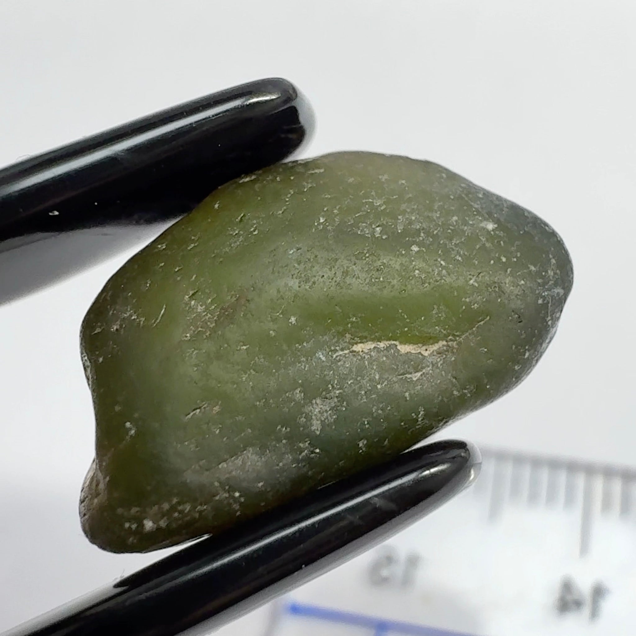 Dark Tourmaline, Tanzania, 11.96ct, Untreated Unheated, very dark, see all pics, spots on the outside skin, will come off on preforming, rest vvs-if