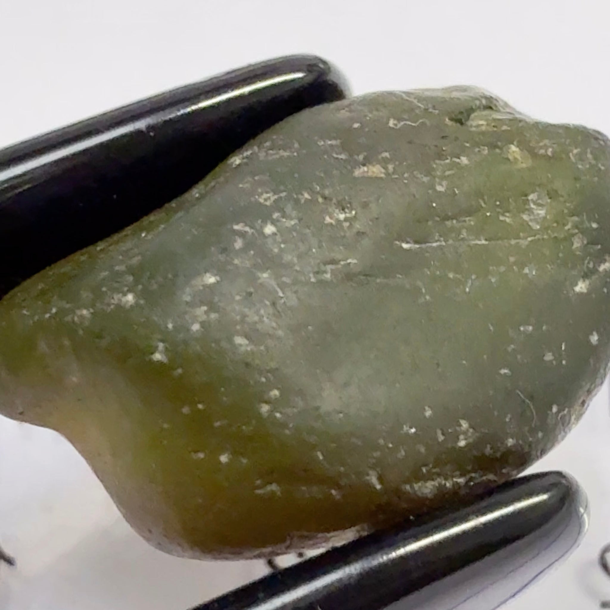 Dark Tourmaline, Tanzania, 11.96ct, Untreated Unheated, very dark, see all pics, spots on the outside skin, will come off on preforming, rest vvs-if