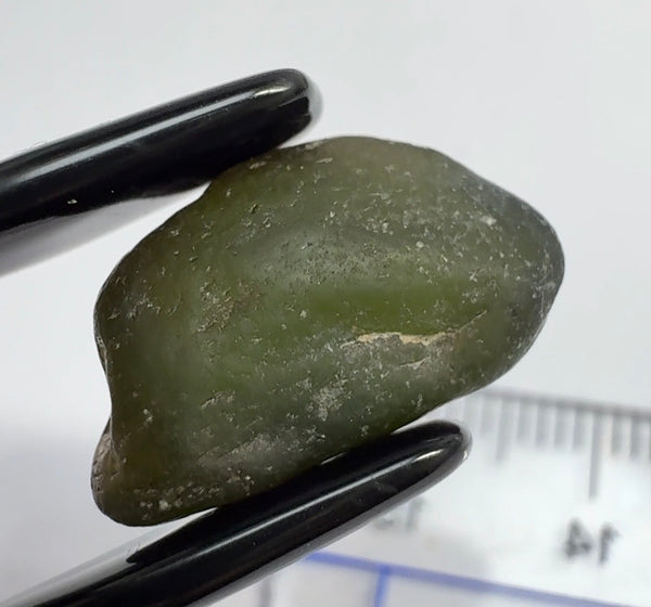 Dark Tourmaline, Tanzania, 11.96ct, Untreated Unheated, very dark, see all pics, spots on the outside skin, will come off on preforming, rest vvs-if