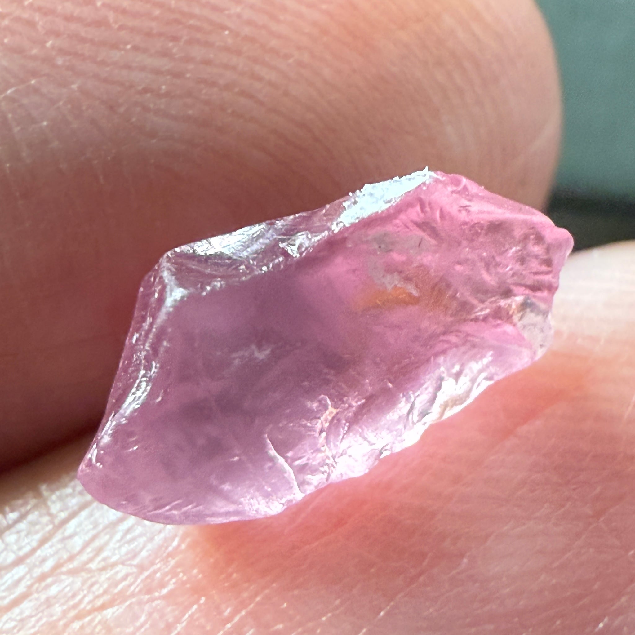 Pink Spinel, Sleepy Baby Pink Colour, 2.70ct, Tanzania, Untreated Unheated. No cracks, just silk giving a milky effect, see shape