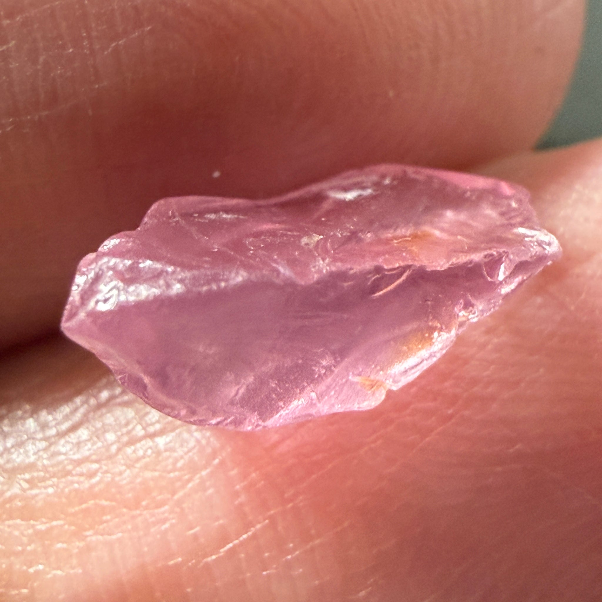 Pink Spinel, Sleepy Baby Pink Colour, 2.70ct, Tanzania, Untreated Unheated. No cracks, just silk giving a milky effect, see shape