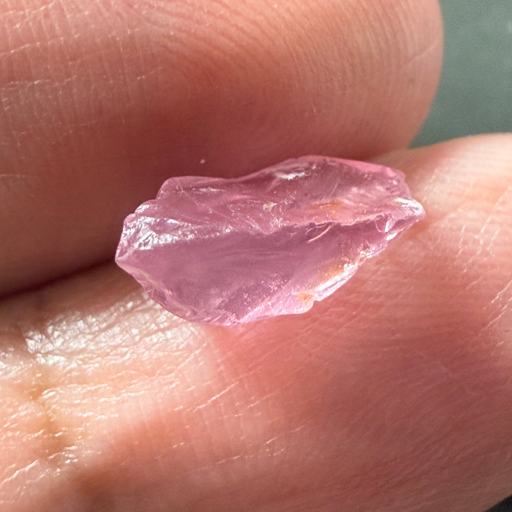 Pink Spinel, Sleepy Baby Pink Colour, 2.70ct, Tanzania, Untreated Unheated. No cracks, just silk giving a milky effect, see shape