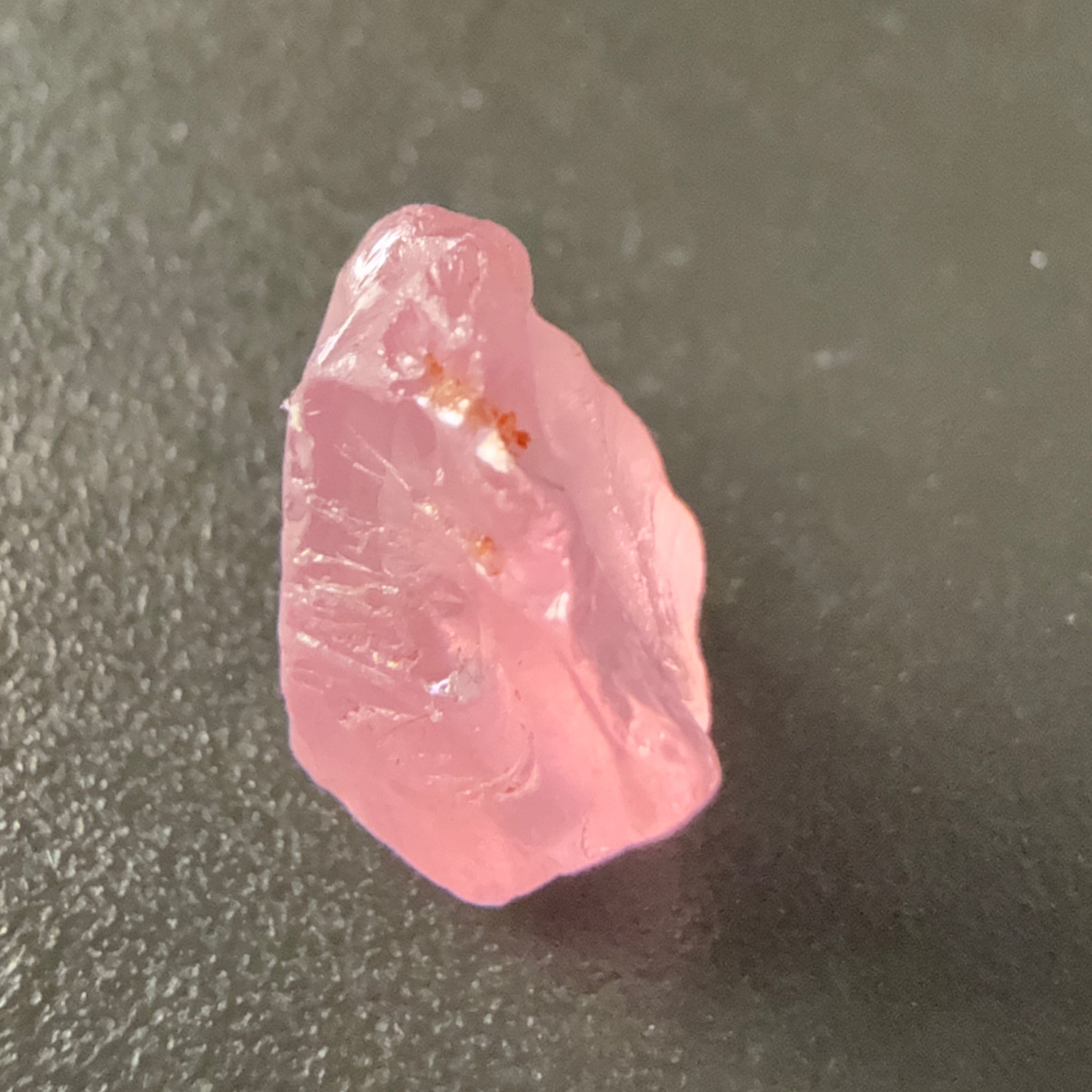 Pink Spinel, Sleepy Baby Pink Colour, 2.34ct, Tanzania, Untreated Unheated. No cracks, just silk giving a milky effect