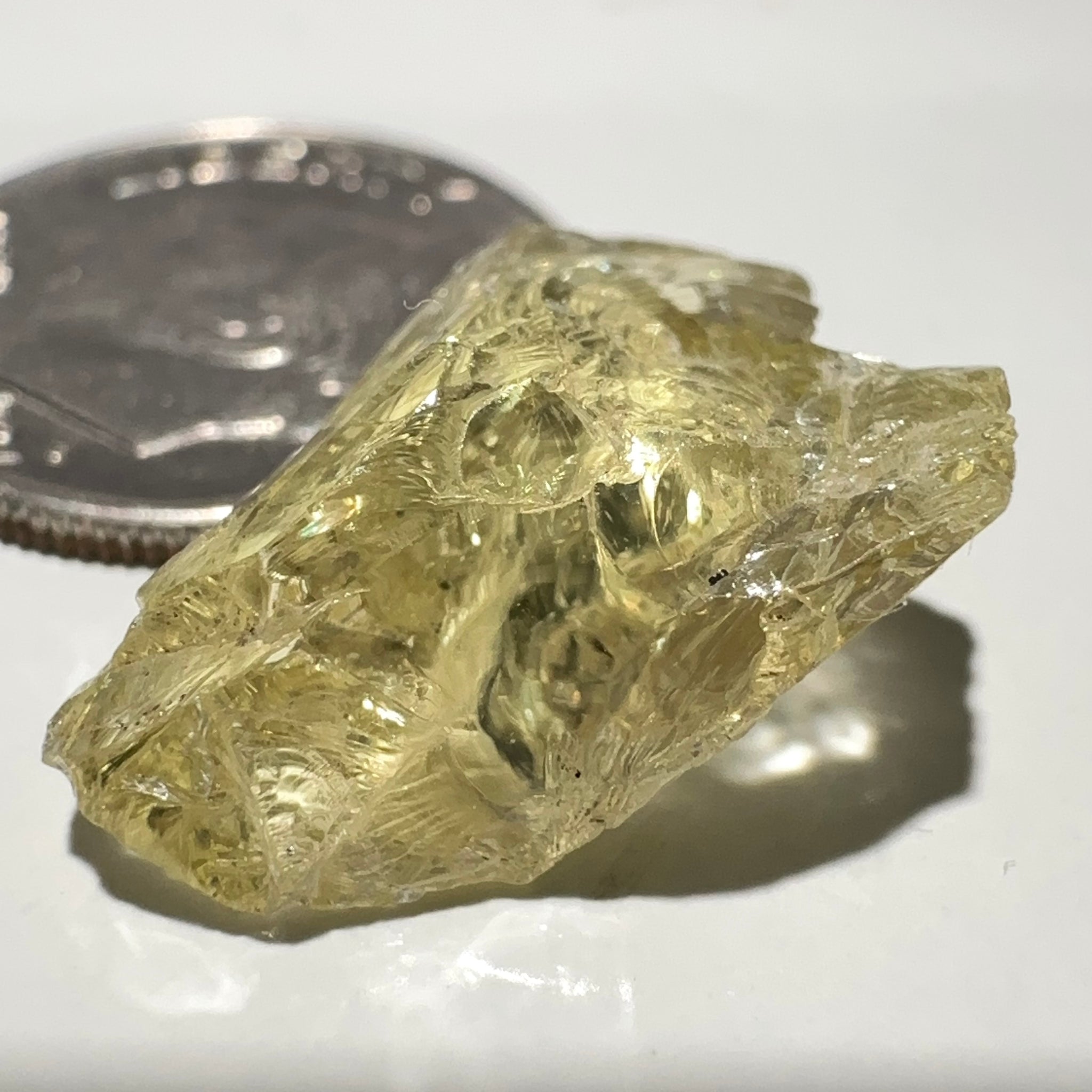 Heliodor, 8.19ct, Tanzania, Unheated Untreated, flattish shape, slightly Included