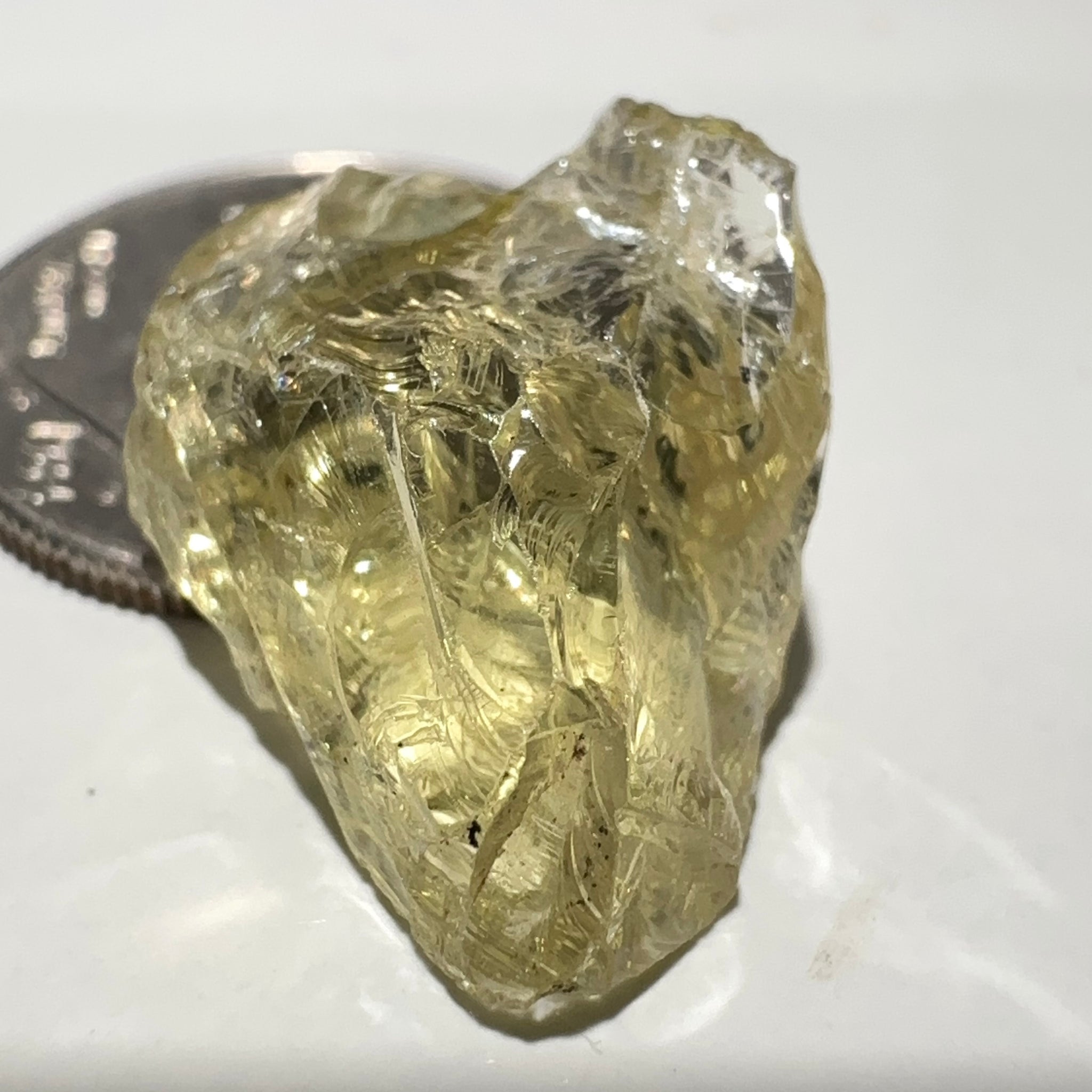 Heliodor, 8.19ct, Tanzania, Unheated Untreated, flattish shape, slightly Included