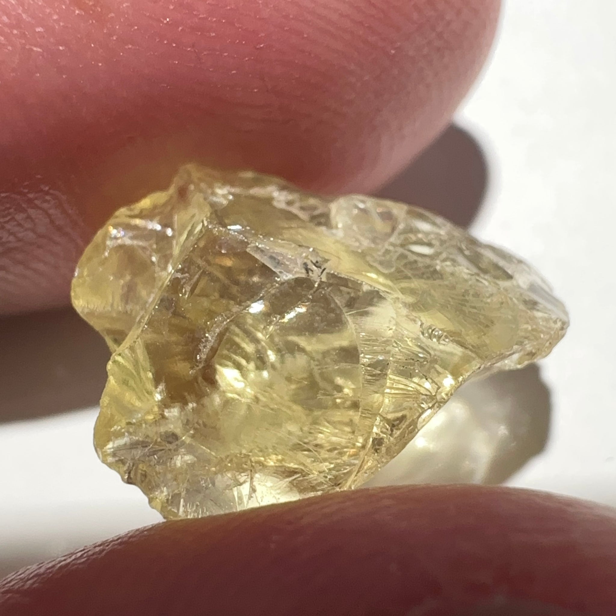 Heliodor, 8.19ct, Tanzania, Unheated Untreated, flattish shape, slightly Included