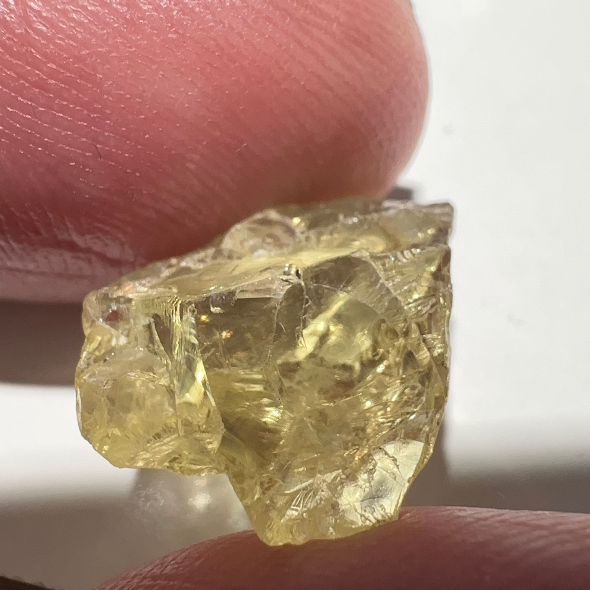 Heliodor, 8.19ct, Tanzania, Unheated Untreated, flattish shape, slightly Included