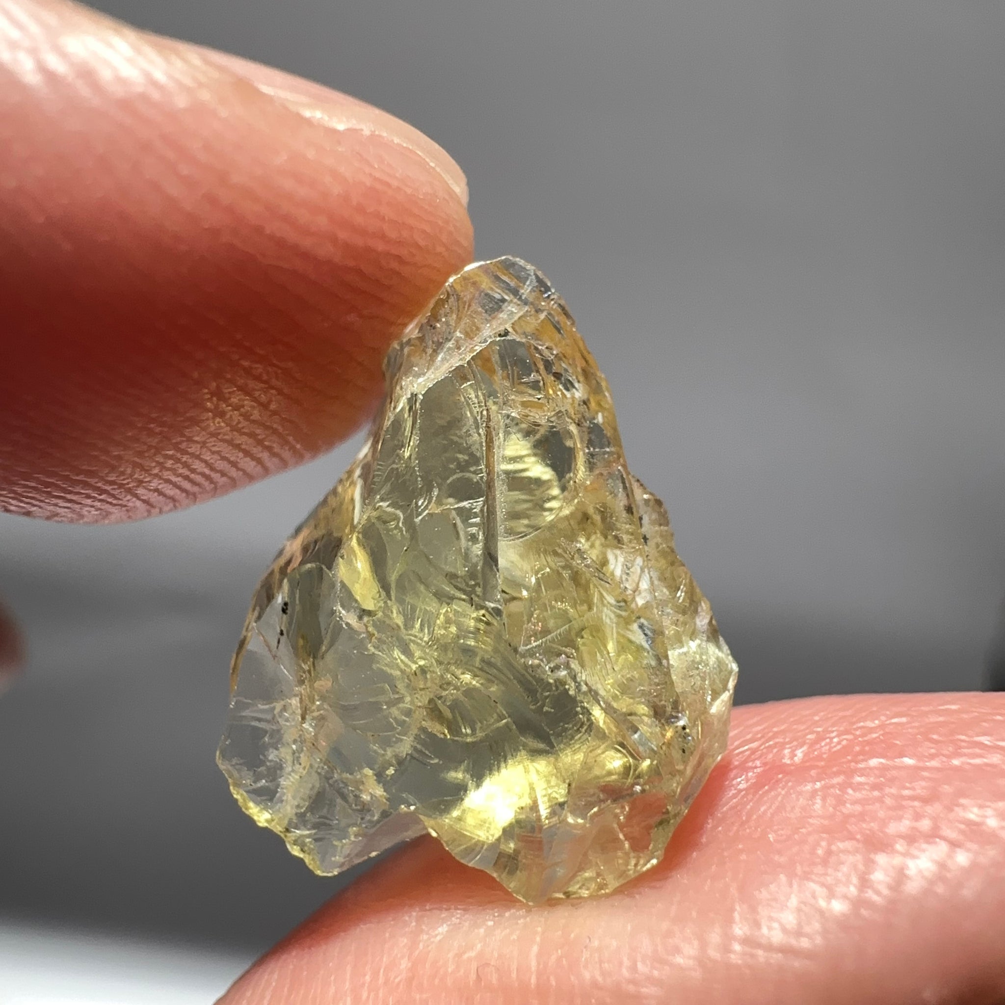 Heliodor, 8.19ct, Tanzania, Unheated Untreated, flattish shape, slightly Included