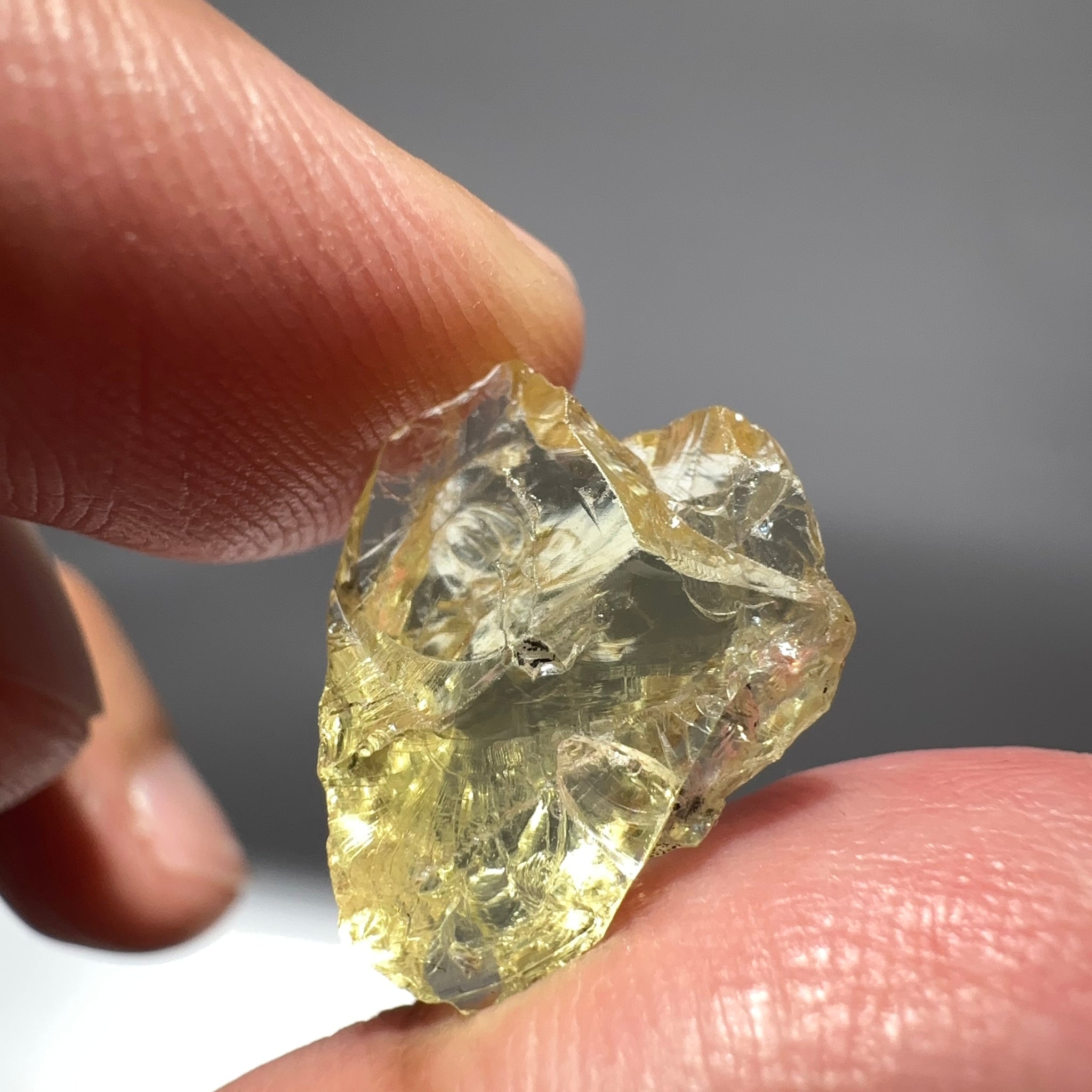 Heliodor, 8.19ct, Tanzania, Unheated Untreated, flattish shape, slightly Included