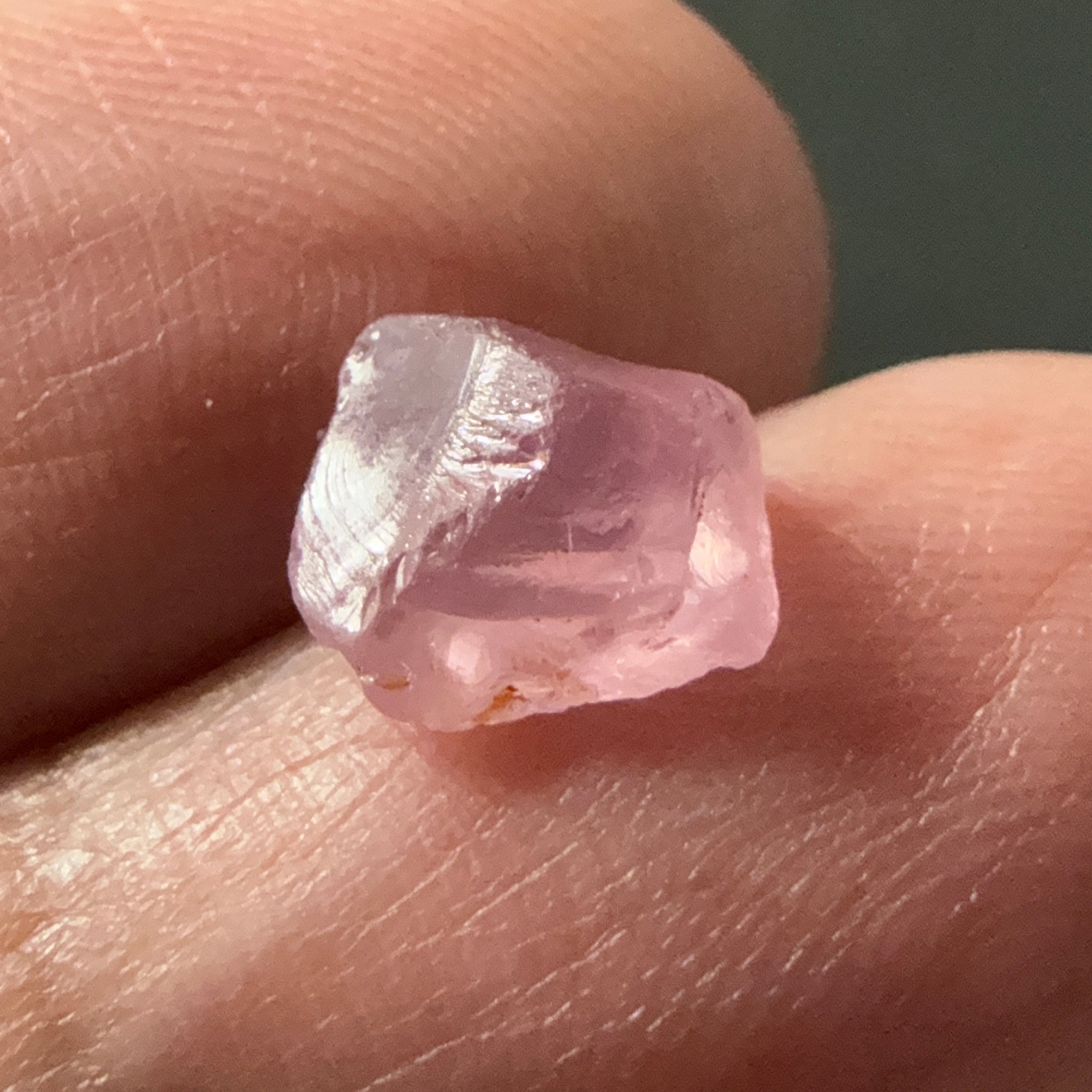 Pink Spinel, Sleepy Baby Pink Colour, 2.34ct, Tanzania, Untreated Unheated. No cracks, just silk giving a milky effect