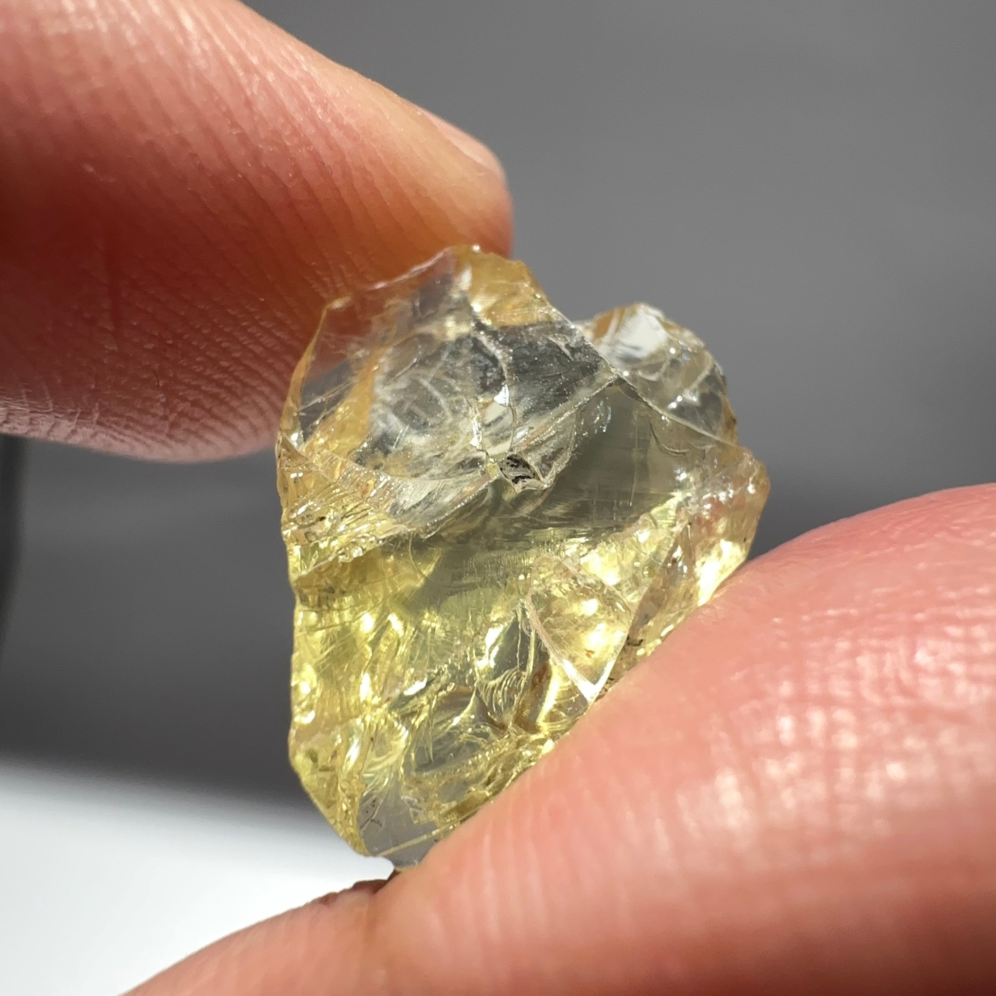 Heliodor, 8.19ct, Tanzania, Unheated Untreated, flattish shape, slightly Included