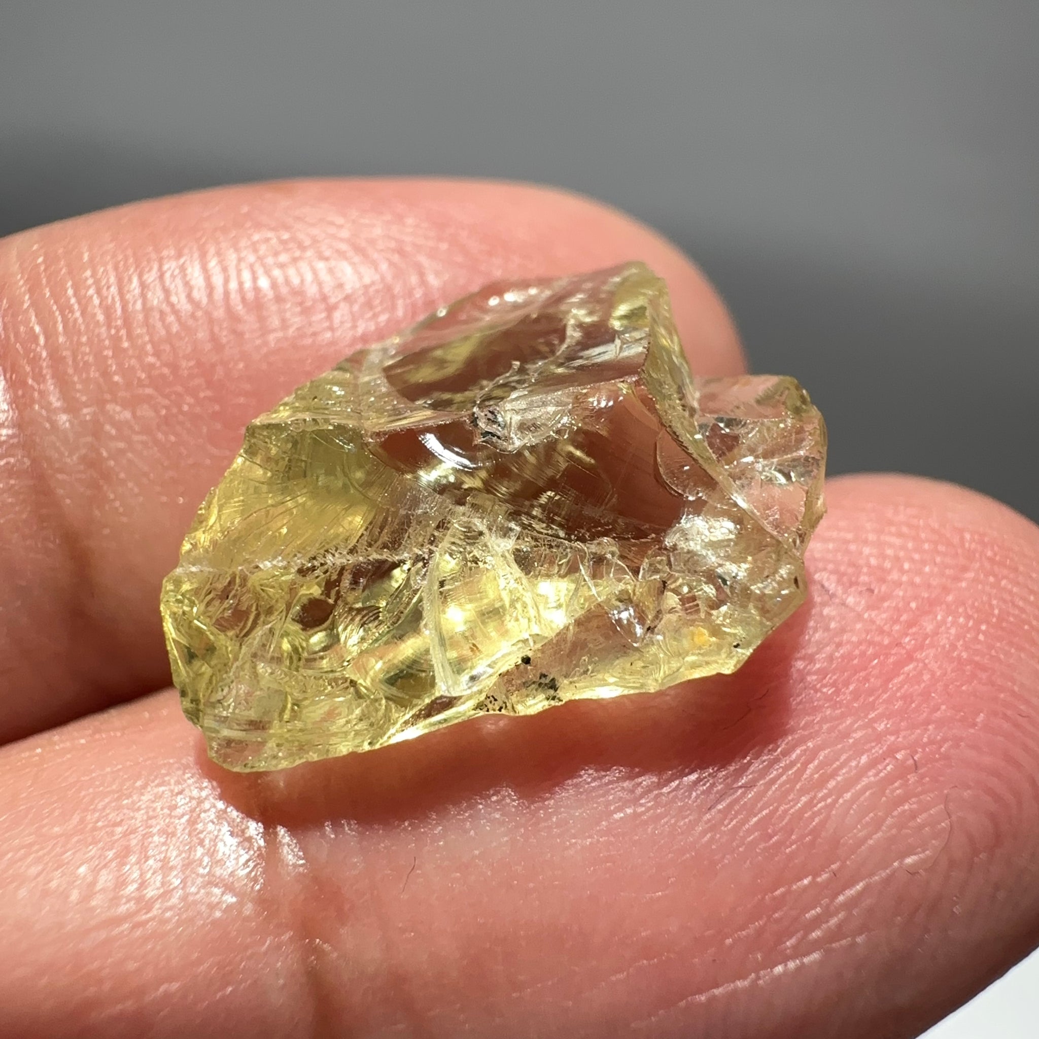 Heliodor, 8.19ct, Tanzania, Unheated Untreated, flattish shape, slightly Included