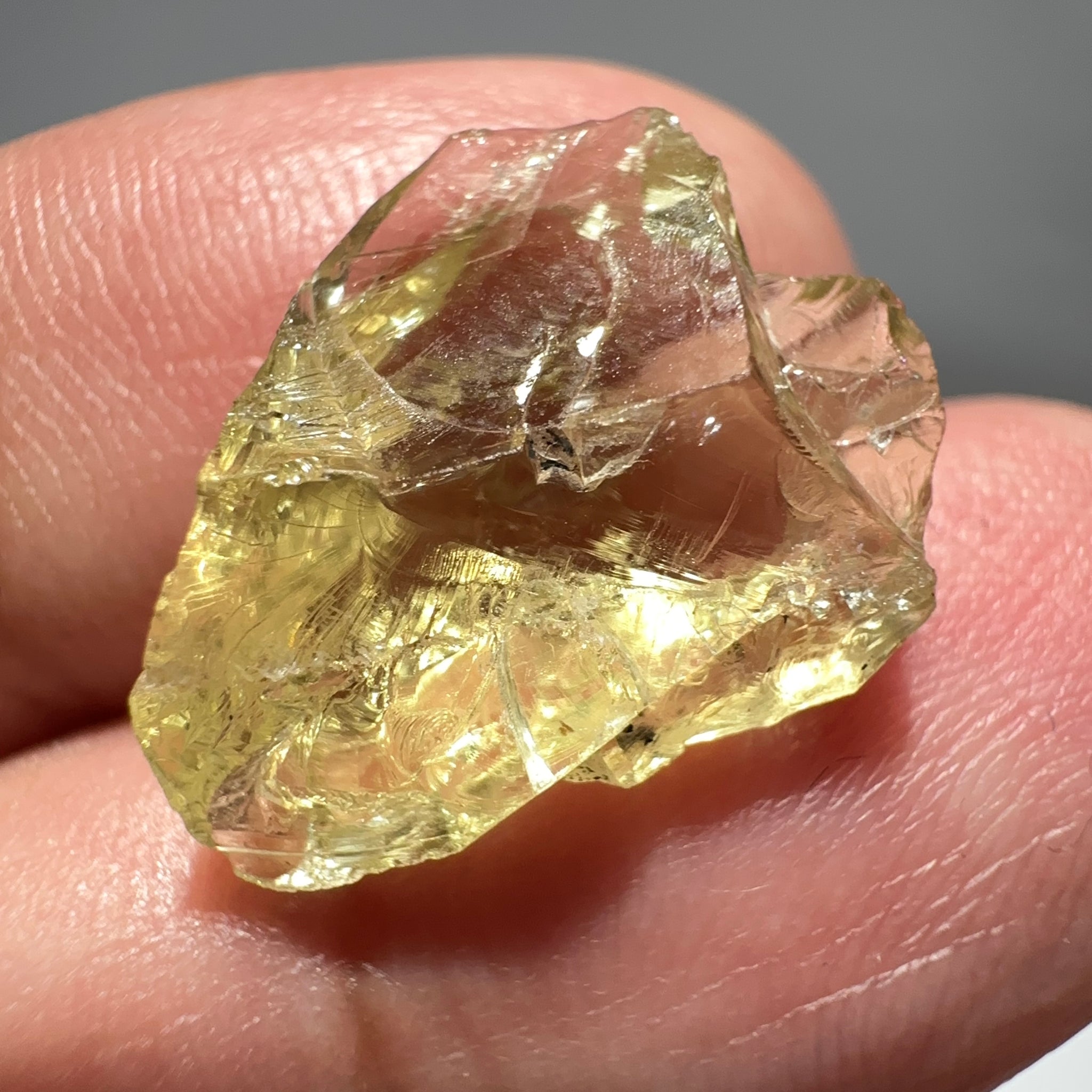 Heliodor, 8.19ct, Tanzania, Unheated Untreated, flattish shape, slightly Included