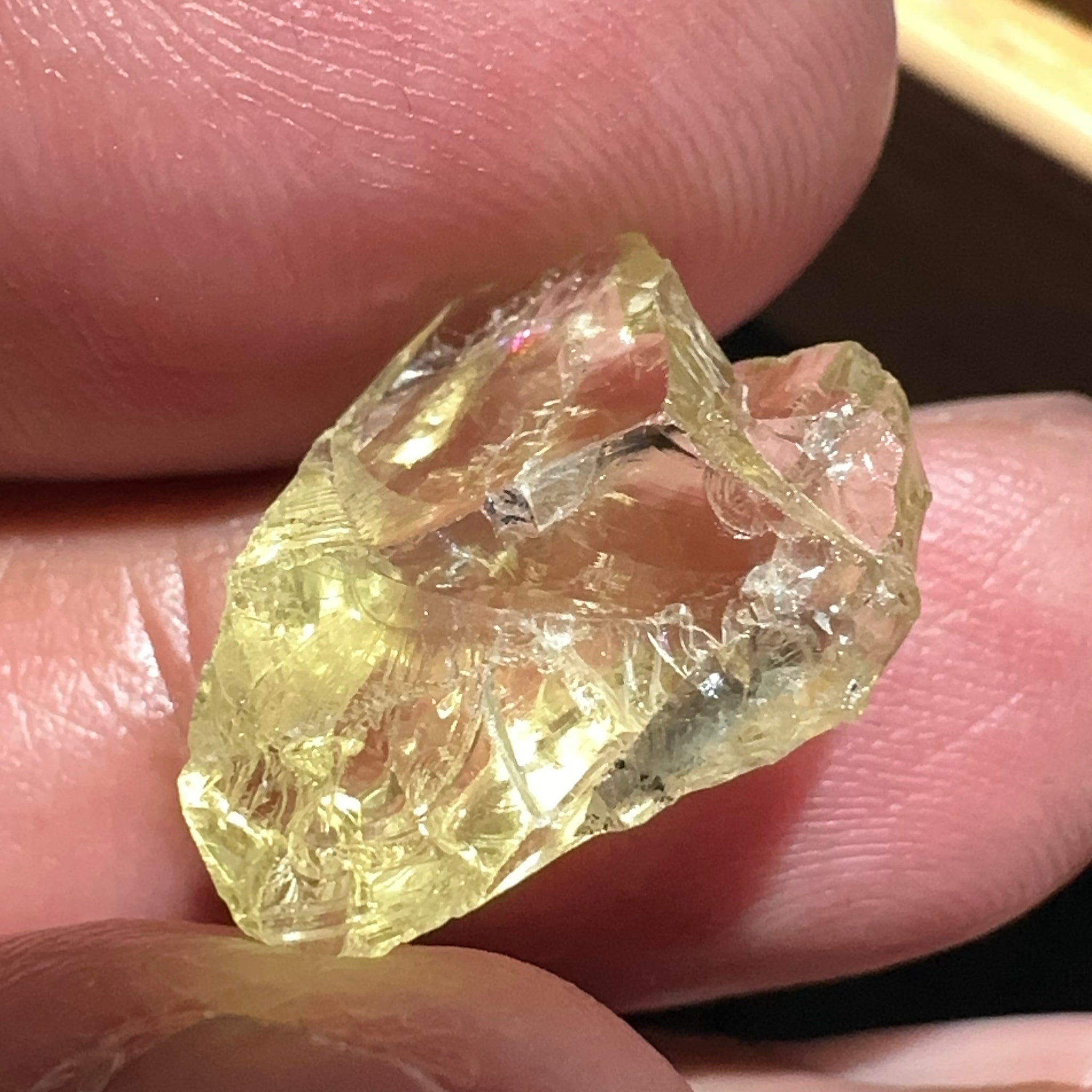 Heliodor, 8.19ct, Tanzania, Unheated Untreated, flattish shape, slightly Included