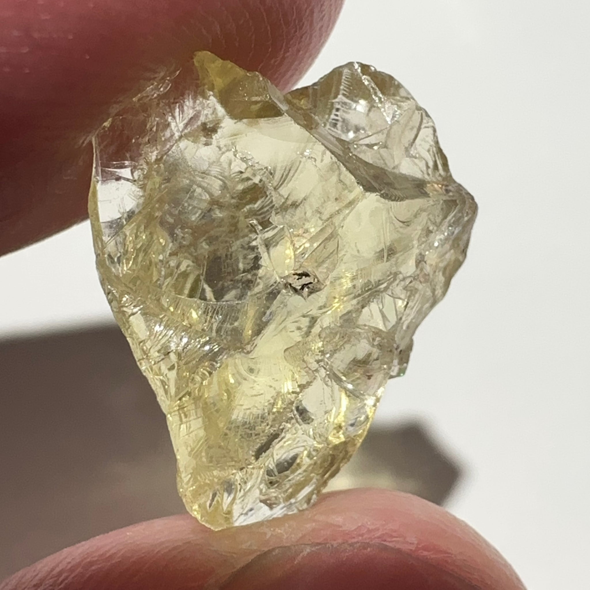 Heliodor, 8.19ct, Tanzania, Unheated Untreated, flattish shape, slightly Included