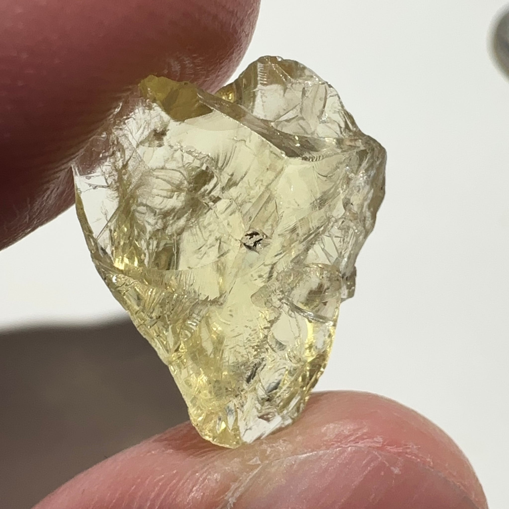 Heliodor, 8.19ct, Tanzania, Unheated Untreated, flattish shape, slightly Included