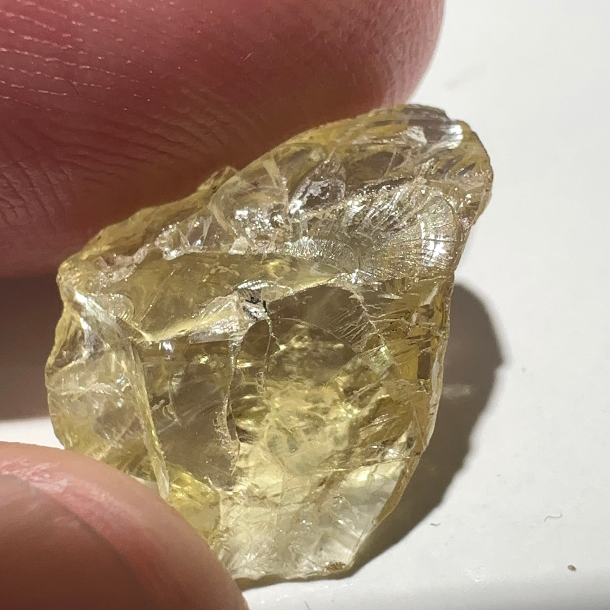 Heliodor, 8.19ct, Tanzania, Unheated Untreated, flattish shape, slightly Included