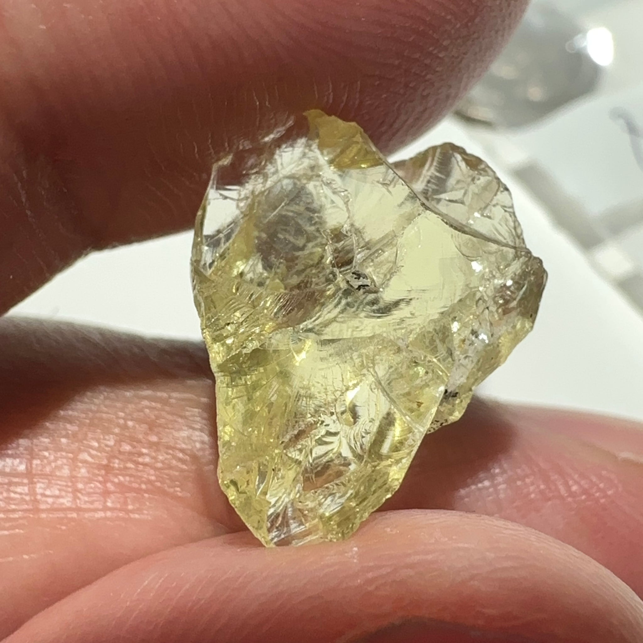 Heliodor, 8.19ct, Tanzania, Unheated Untreated, flattish shape, slightly Included