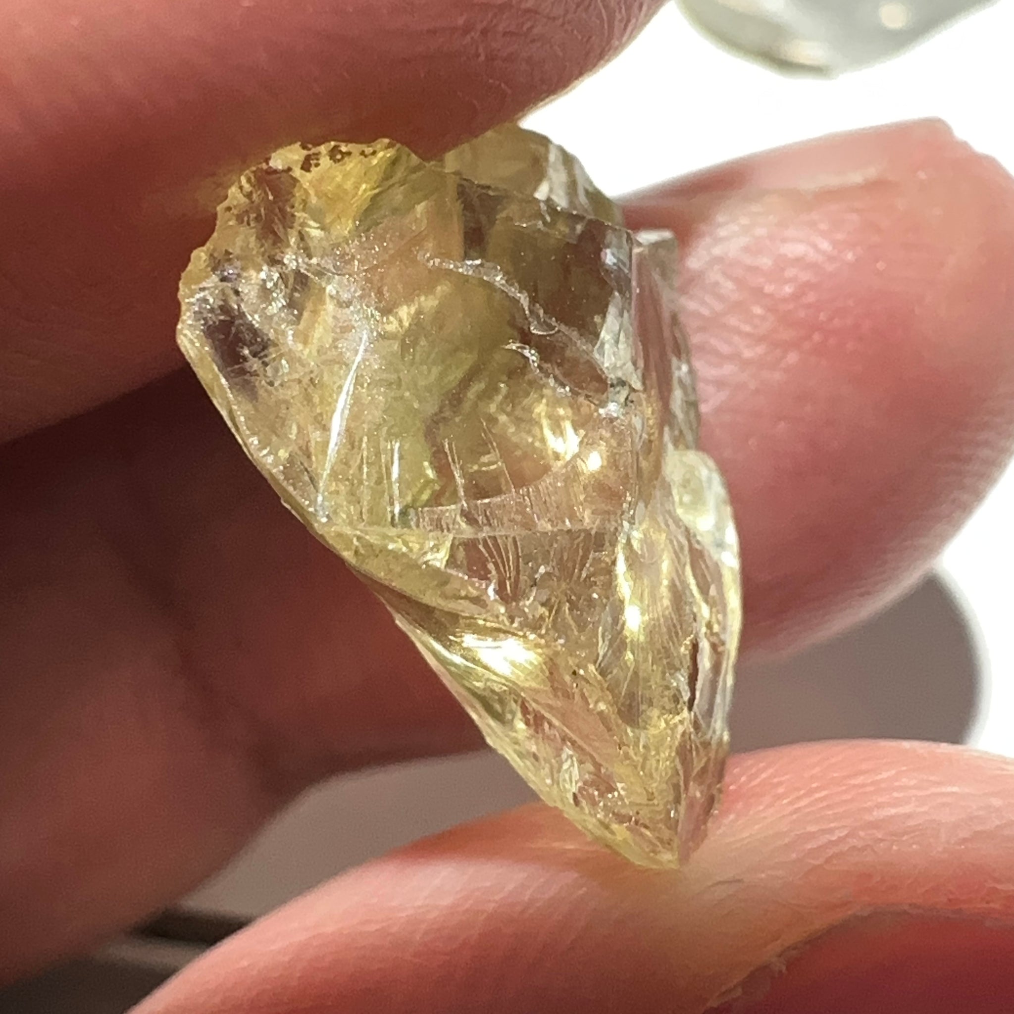 Heliodor, 8.19ct, Tanzania, Unheated Untreated, flattish shape, slightly Included