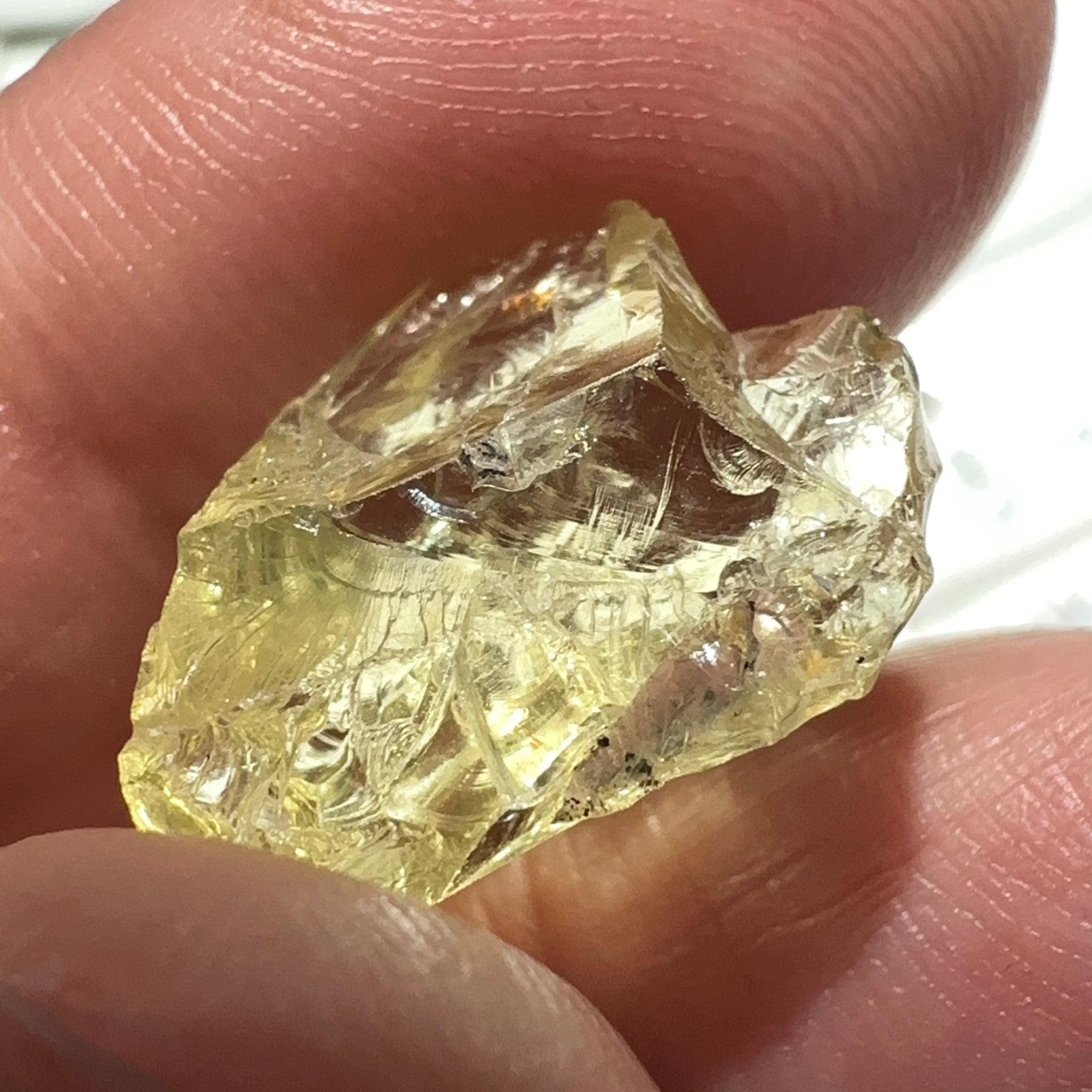 Heliodor, 8.19ct, Tanzania, Unheated Untreated, flattish shape, slightly Included