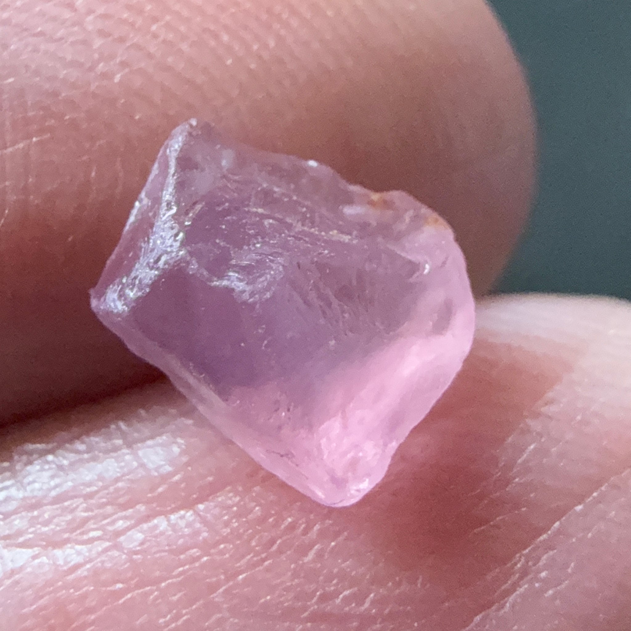 Pink Spinel, Sleepy Baby Pink Colour, 2.34ct, Tanzania, Untreated Unheated. No cracks, just silk giving a milky effect