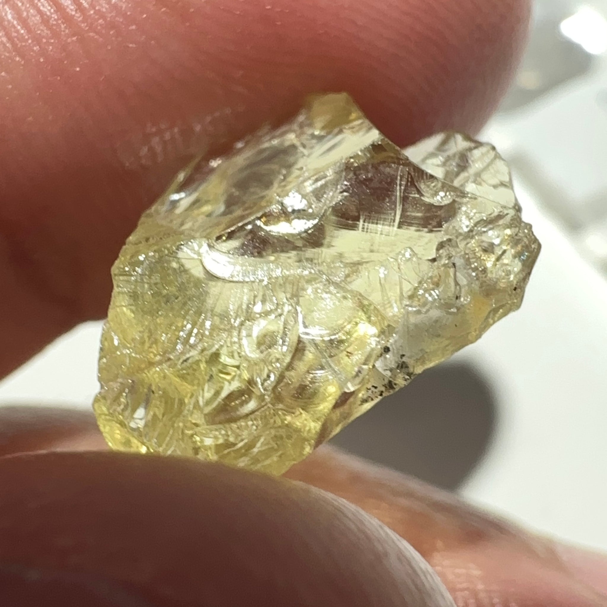 Heliodor, 8.19ct, Tanzania, Unheated Untreated, flattish shape, slightly Included