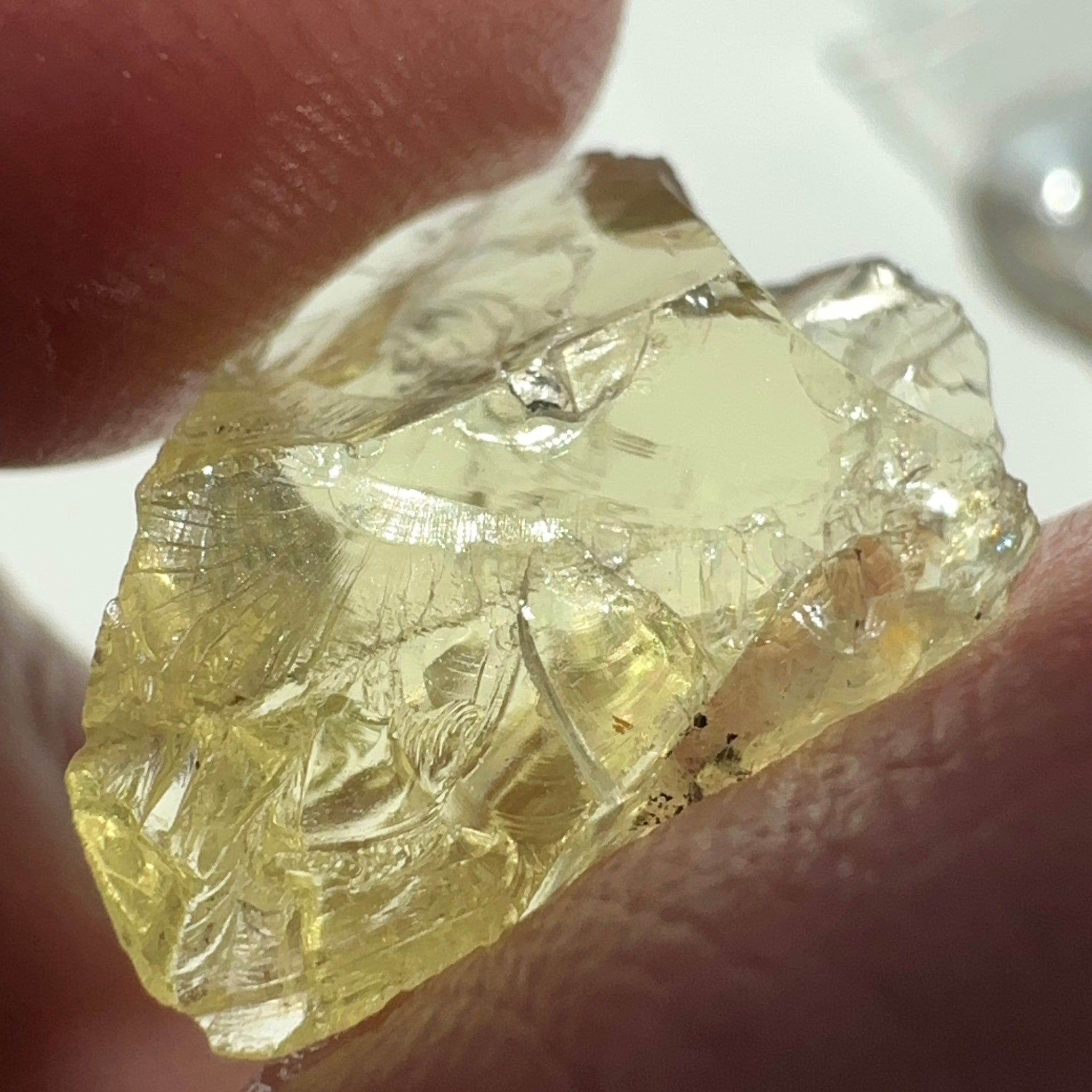 Heliodor, 8.19ct, Tanzania, Unheated Untreated, flattish shape, slightly Included