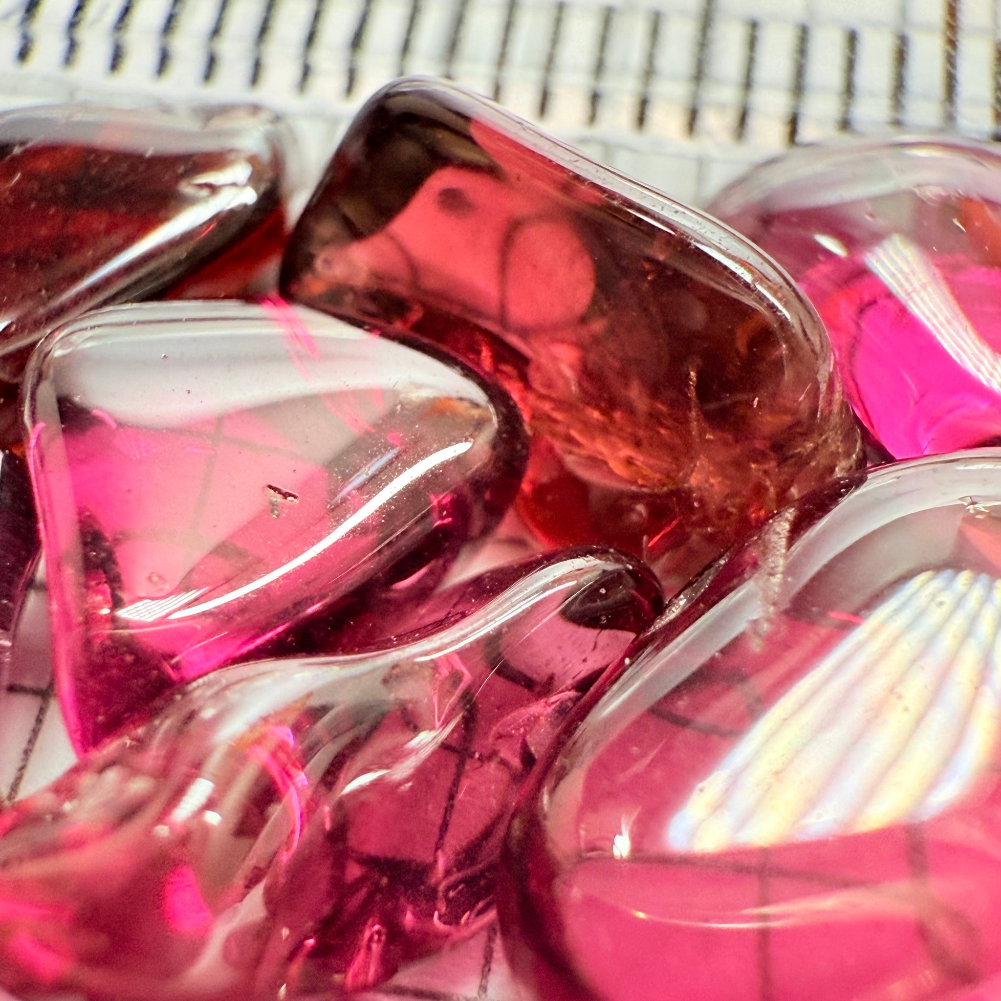 Mix Tanzanian Garnet Lot, Freeform Cabochons, 27.68ct, from multiple areas in Tanzania, Untreated Unheated, great for designers getting creative, very high polish, excellent transparency. 10 pc lot, 2.7ct av.