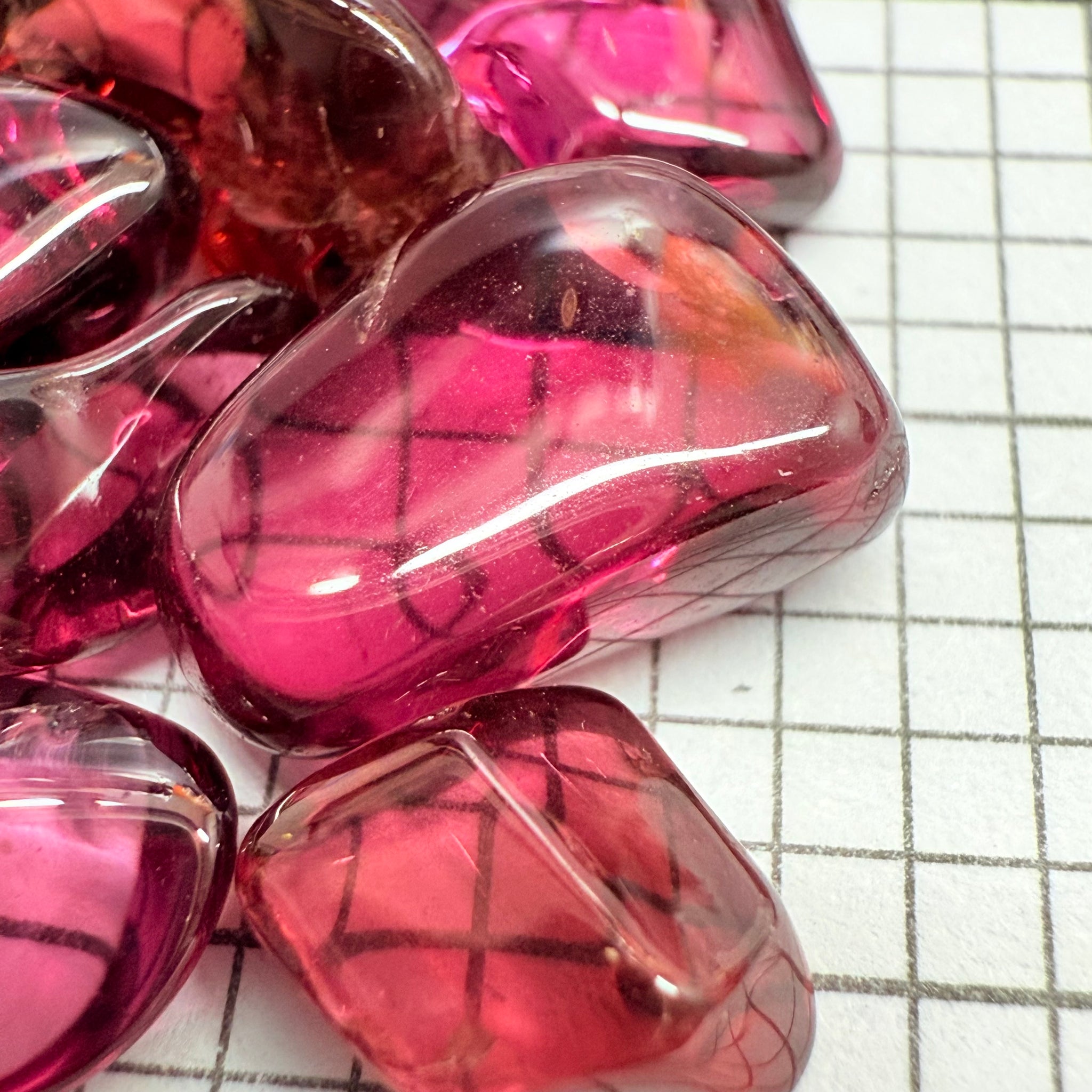 Mix Tanzanian Garnet Lot, Freeform Cabochons, 27.68ct, from multiple areas in Tanzania, Untreated Unheated, great for designers getting creative, very high polish, excellent transparency. 10 pc lot, 2.7ct av.