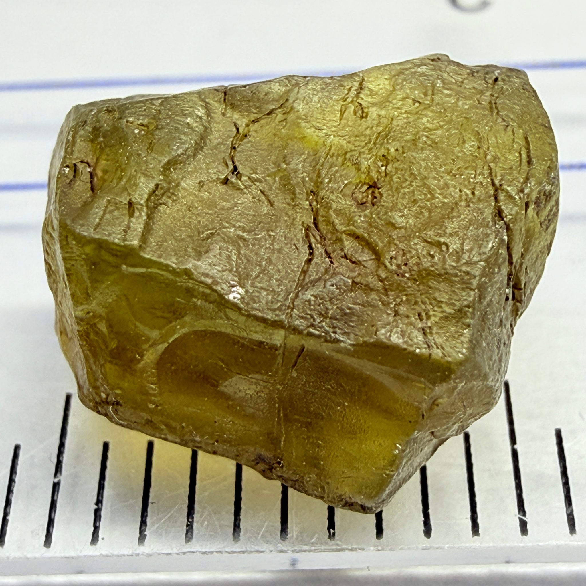 Peridot, 5.20ct, Tanzania, Untreated Unheated, muddy green colour, see shape, vvs